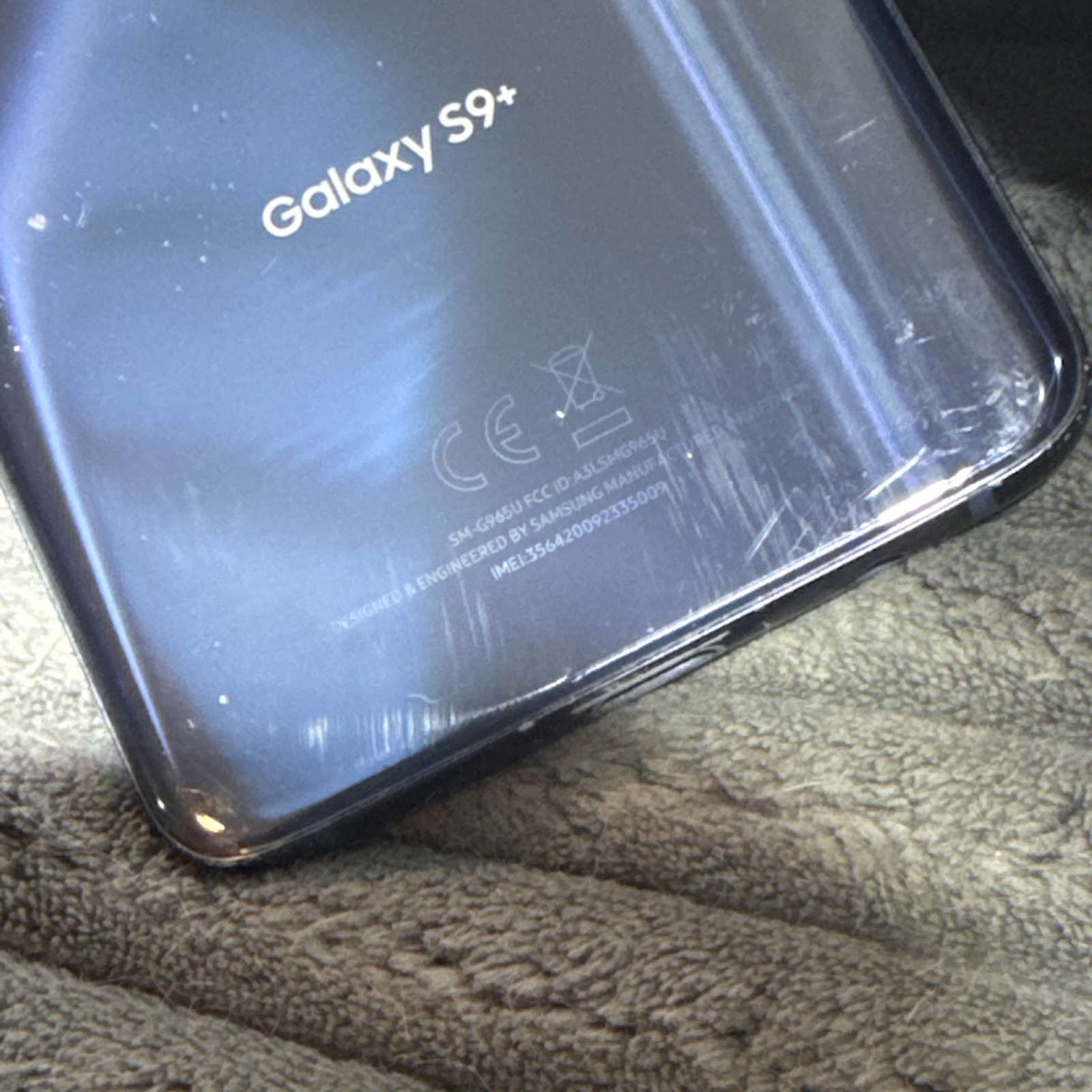 Parts Only Samsung Galaxy S9+ 64GB SM-G965U Black Smartphone