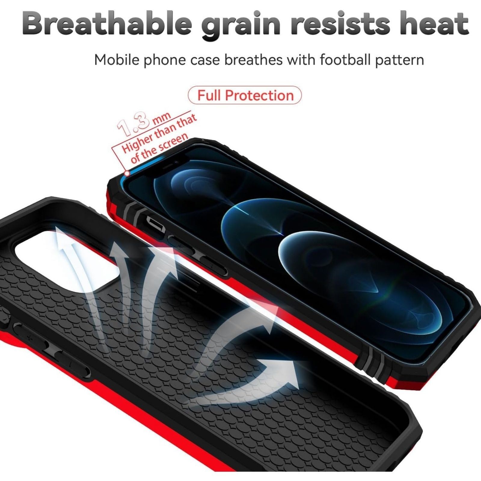 iPhone 12/13 Mini Case with HD Screen Protector & Slide Camera Cover & Kickstand