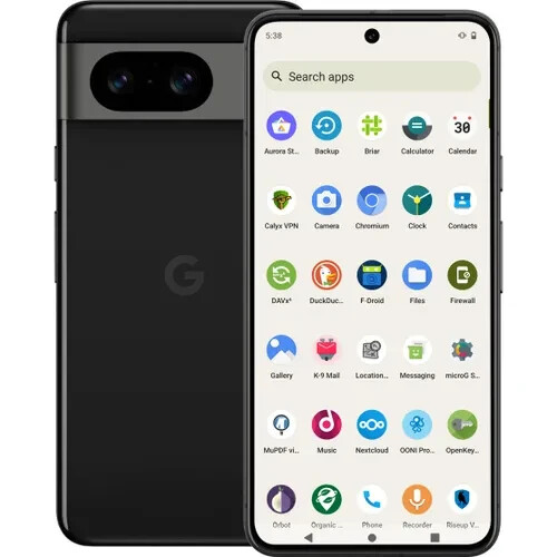DeGoogled & Encrypted Pixel 8a – 128GB | CalyxOS or GrapheneOS Privacy Phone