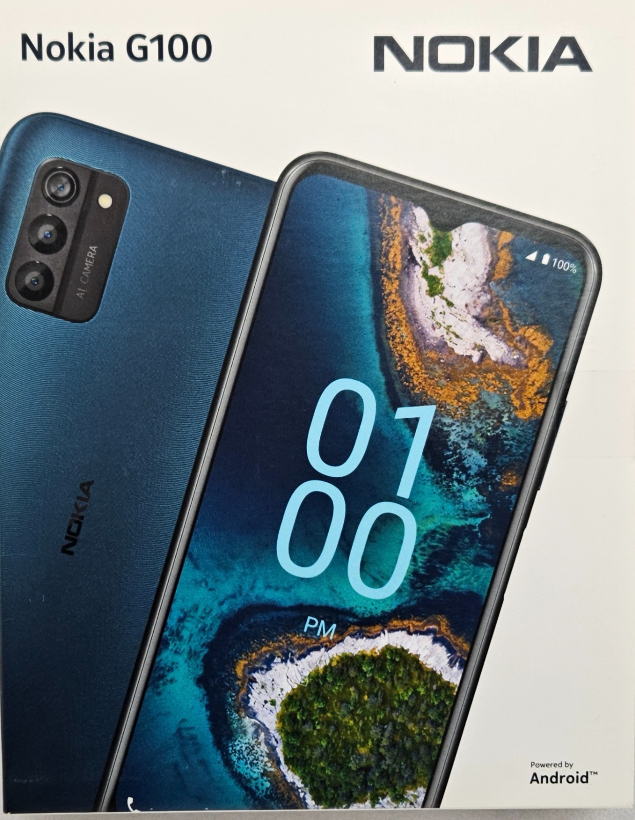 Nokia G100 (TA-1430) -32 GB – Blue-Unlocked-New-Open Box