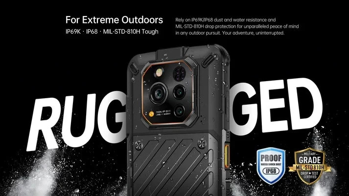Ulefone RugOne Xever 7 5G 6.67″IPS 12GB /512GB 5550mAh Rugged SmartPhone Black