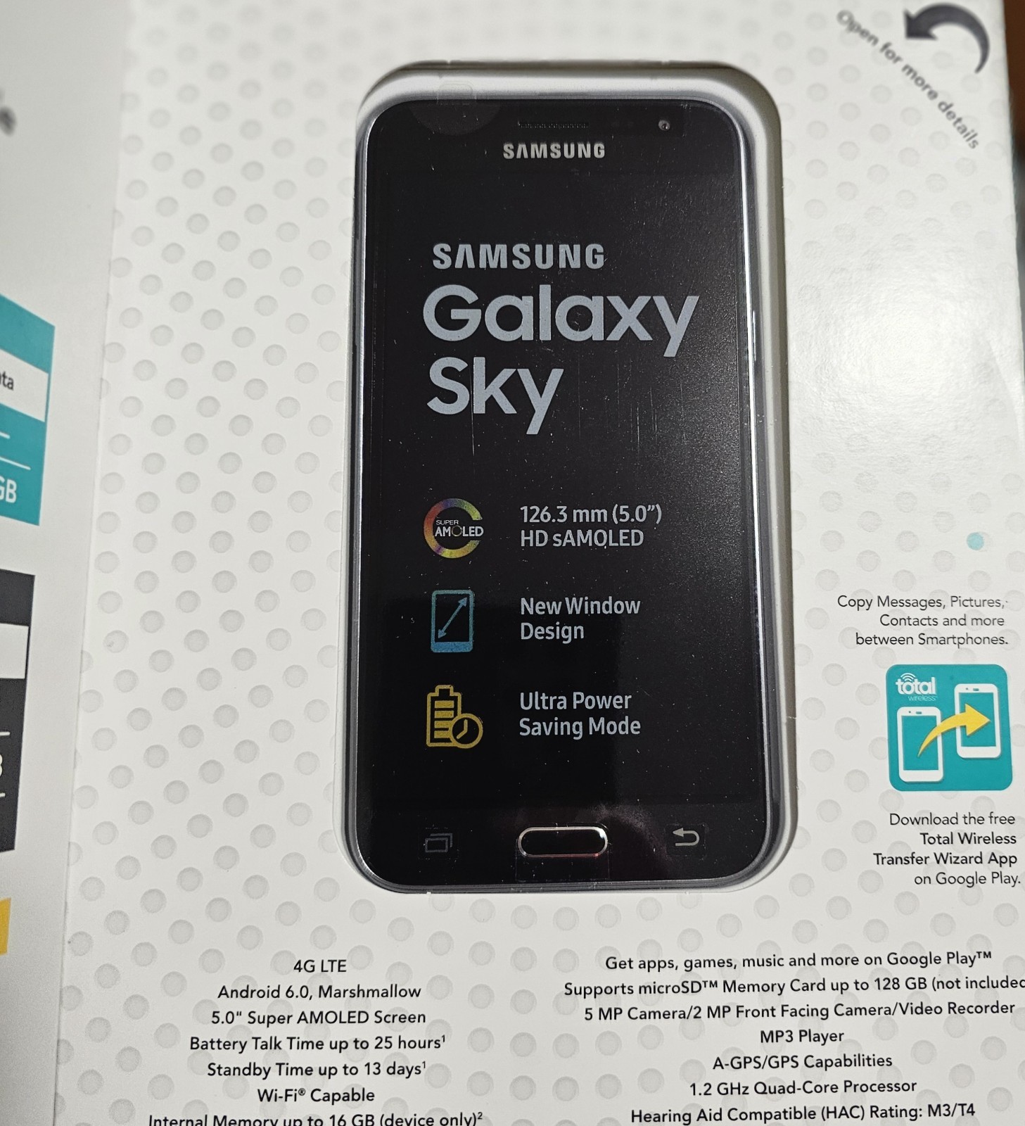 Total Wireless Prepaid Samsung Galaxy J3 Orbit Phone 16GB – Brand New Sealed