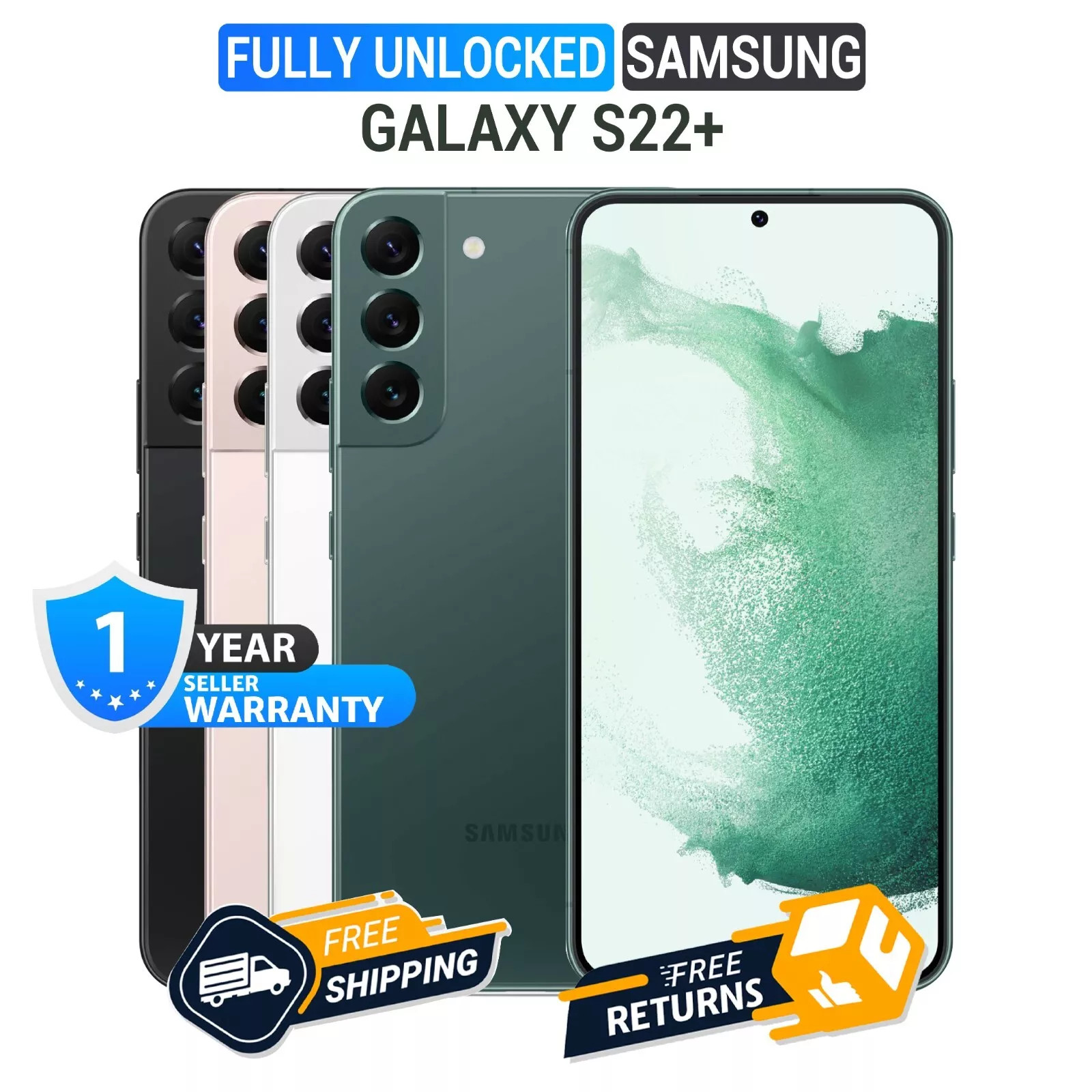 NEW SAMSUNG GALAXY S22+ PLUS 5G SM-S906U 128/256GB UNLOCKED ALL COLORS GSM+CDMA