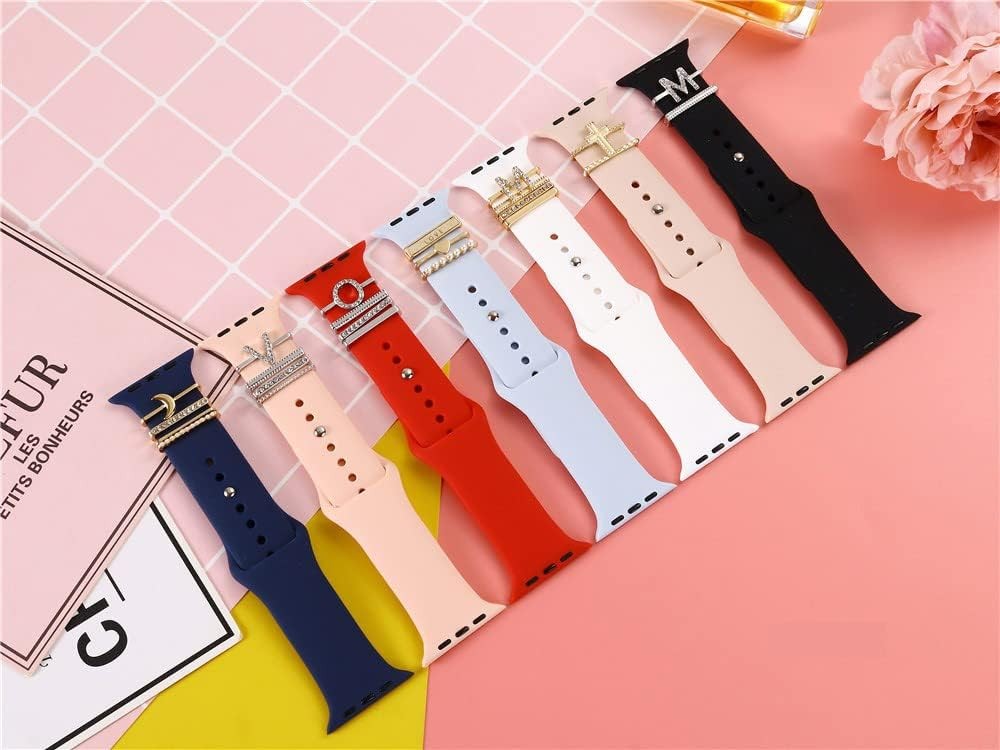 5Pcs Charms for Apple Watch Band 38mm 40mm 41mm 42mm 44mm 45mm 46mm 49mm Women