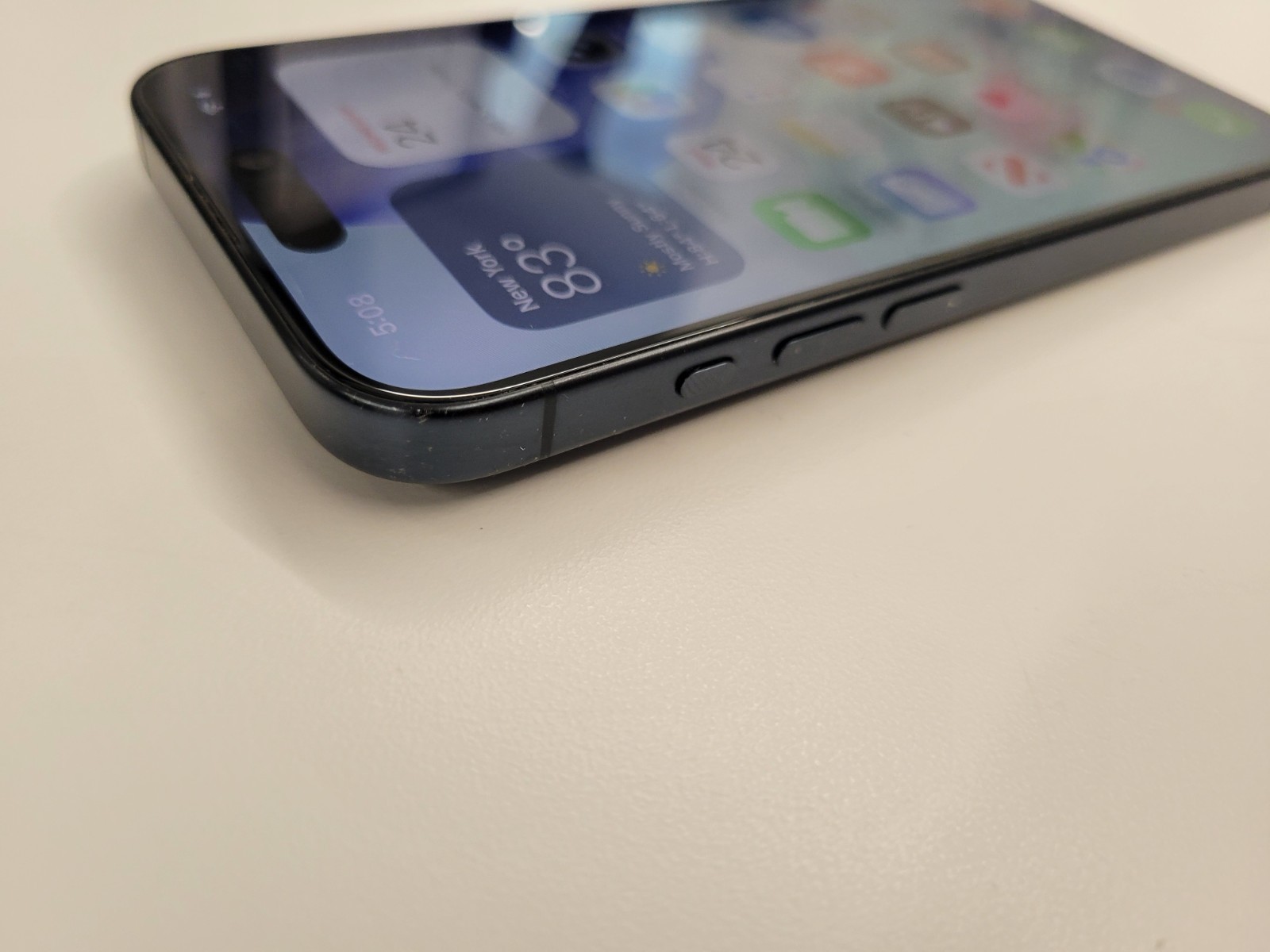 Apple iPhone 15 Pro 256GB BLUE TITANIUM Good ESN TMobile UNLOCKED 89% BATTERY A-