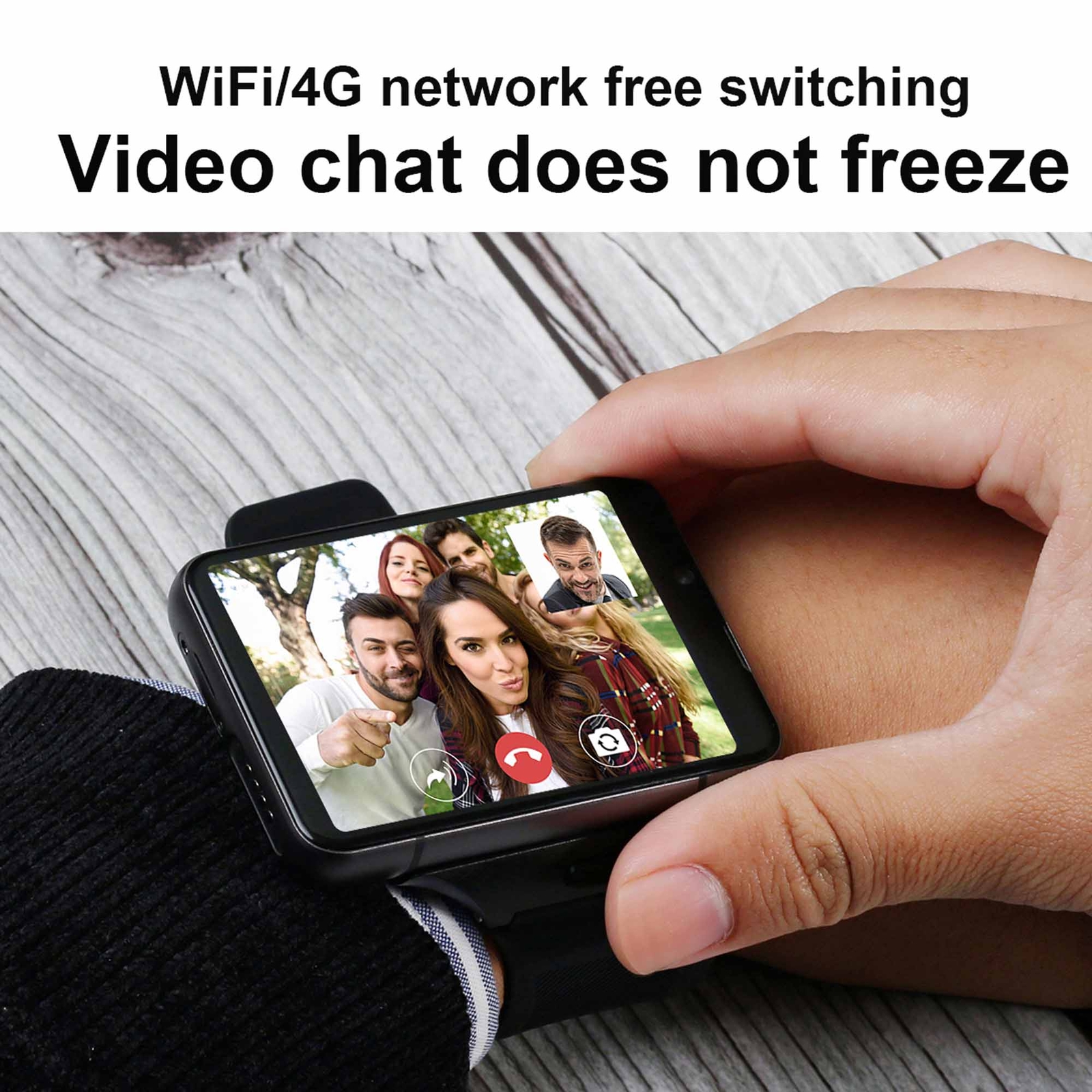 2.88″ Large Touch Screen 4G Smart Watch Android 9.0 Dual Camera WIFI GPS 4+64GB