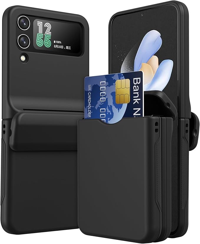 for Samsung Z Flip 3 & Z Flip 4 Universal Rugged Case with Hinge Protection & Ca