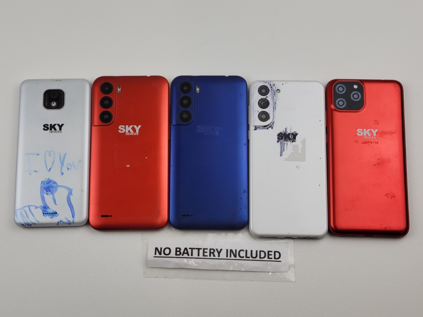 (Lot of 5) MIXED MODEL SKY Devices (GSM Unlocked) Dual SIM Smartphones – *READ*