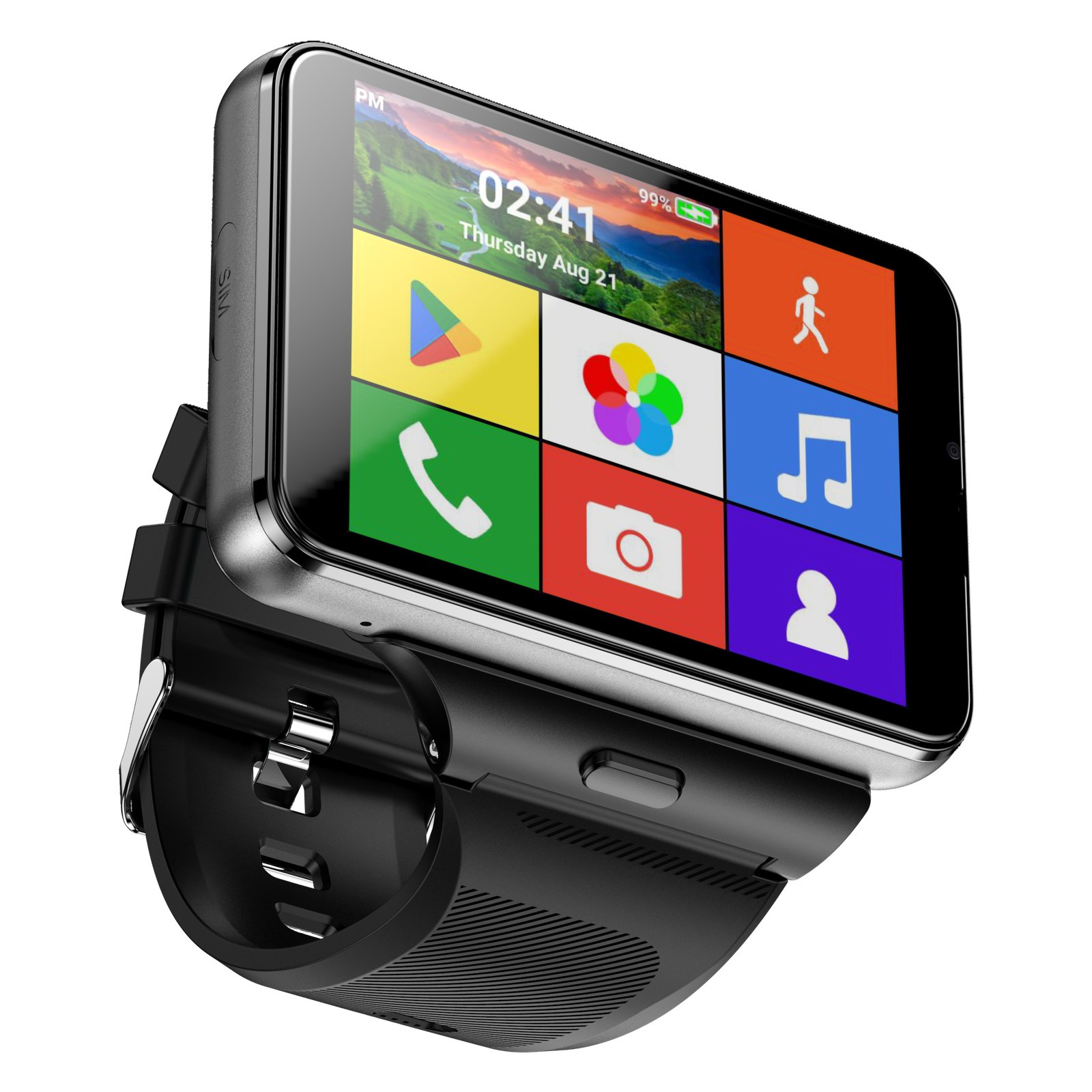 2.88″ Larger Screen 4G Smart Watch Android 11 Dual Camera WIFI GPS SIM Support