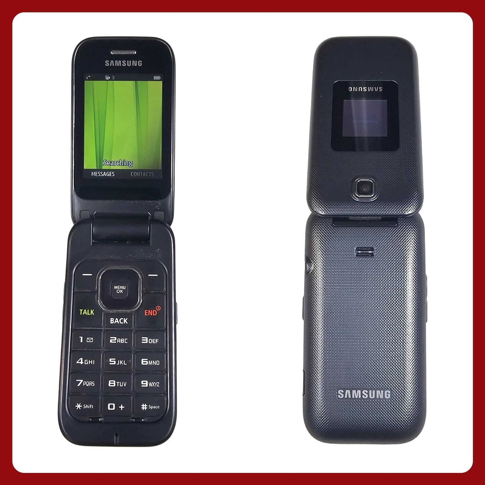 Samsung SPH-M370 Sprint Flip Phone Black 1.3MP Camera Bluetooth SPHM370 EUC