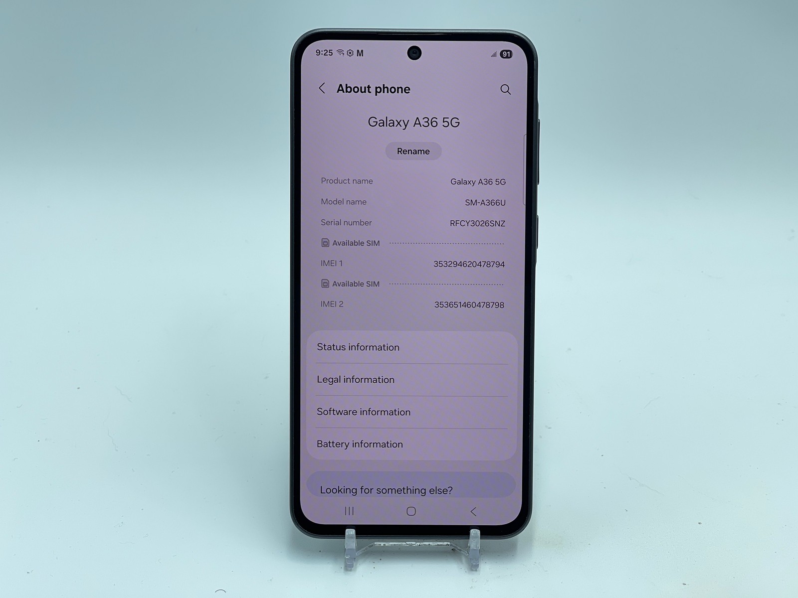 Samsung Galaxy A36 5G 128GB SM-A366U (Metro) Awesome Black (E-0252)