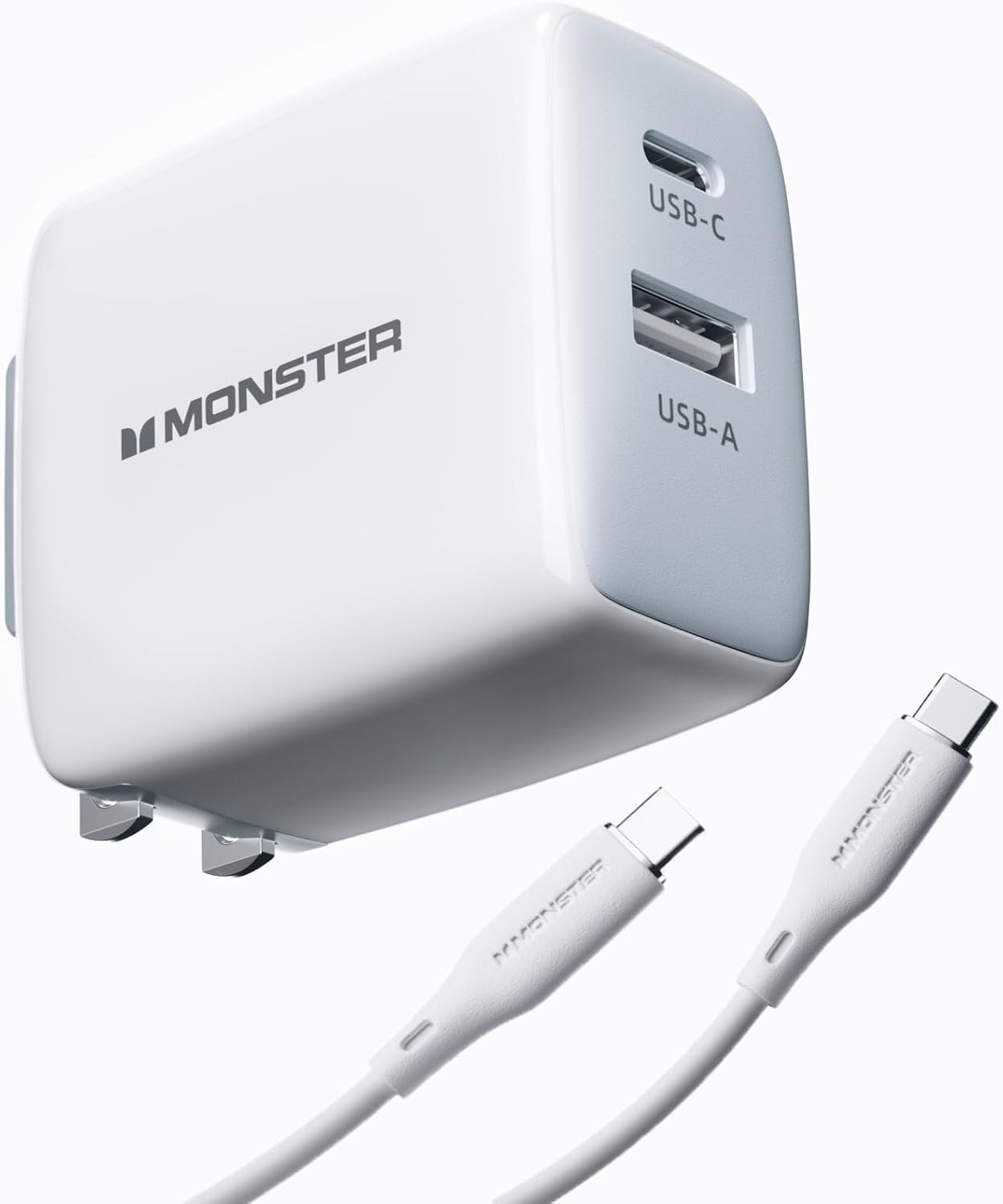65W USB-C Fast Charger Block for iPhone 16 Pro Max/Samsung Galaxy S25