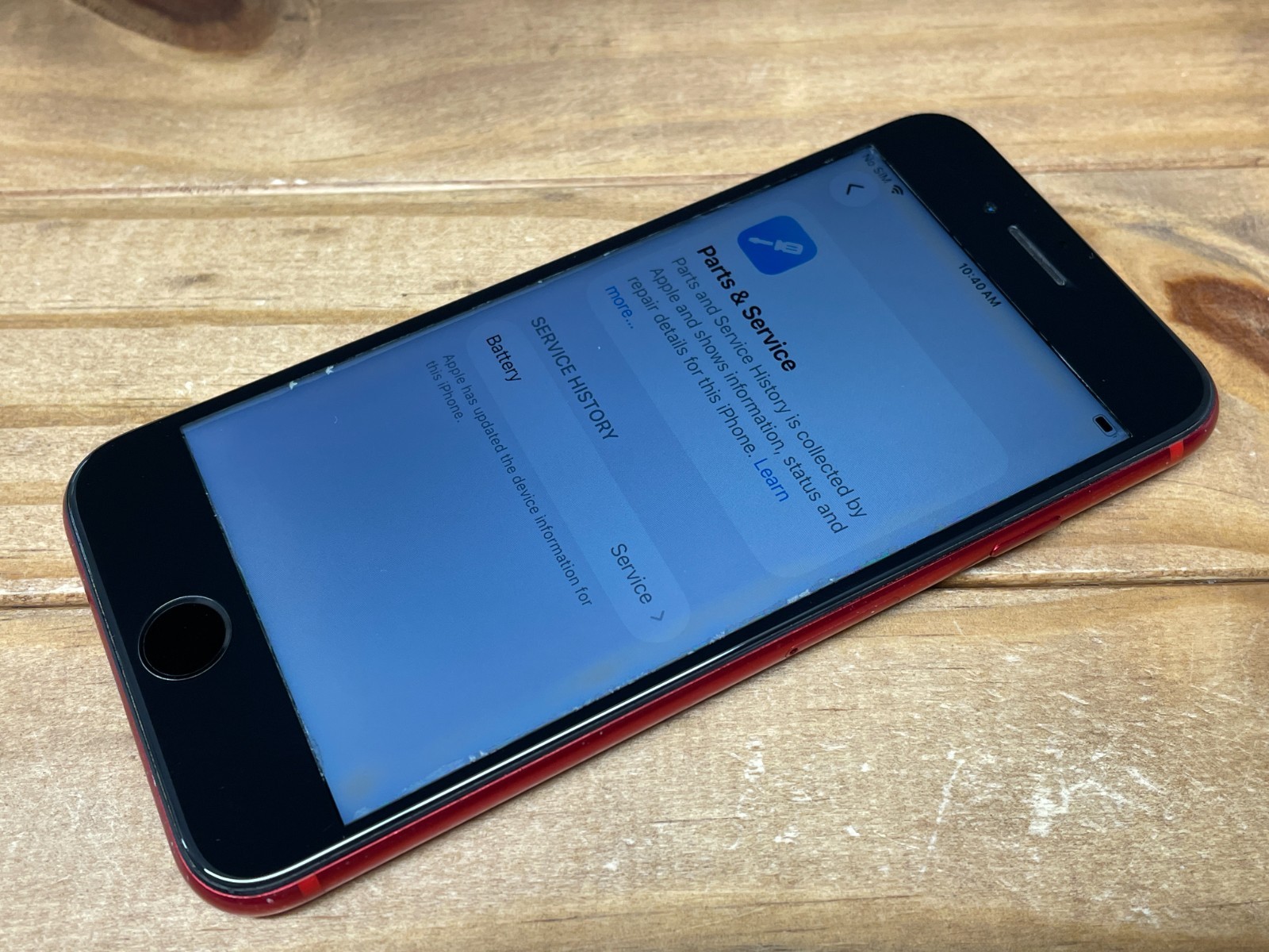 Apple iPhone SE 2nd Gen – RED – 256 GB (Unlocked) A2275 – Works – Bad Screen