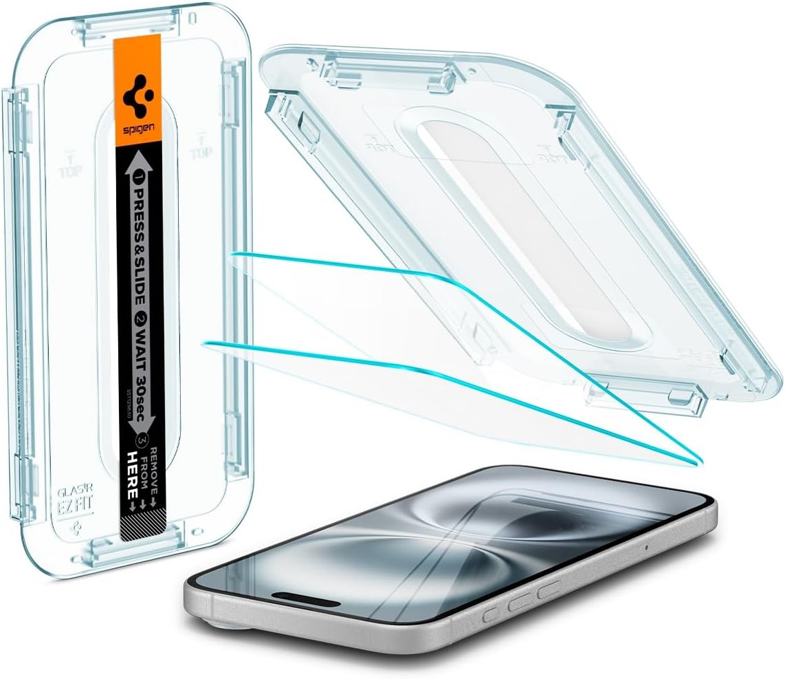 2PCS Tempered Glass Screen Protector for iPhone 16 Plus 6.1 Inch Anti Spy Case F