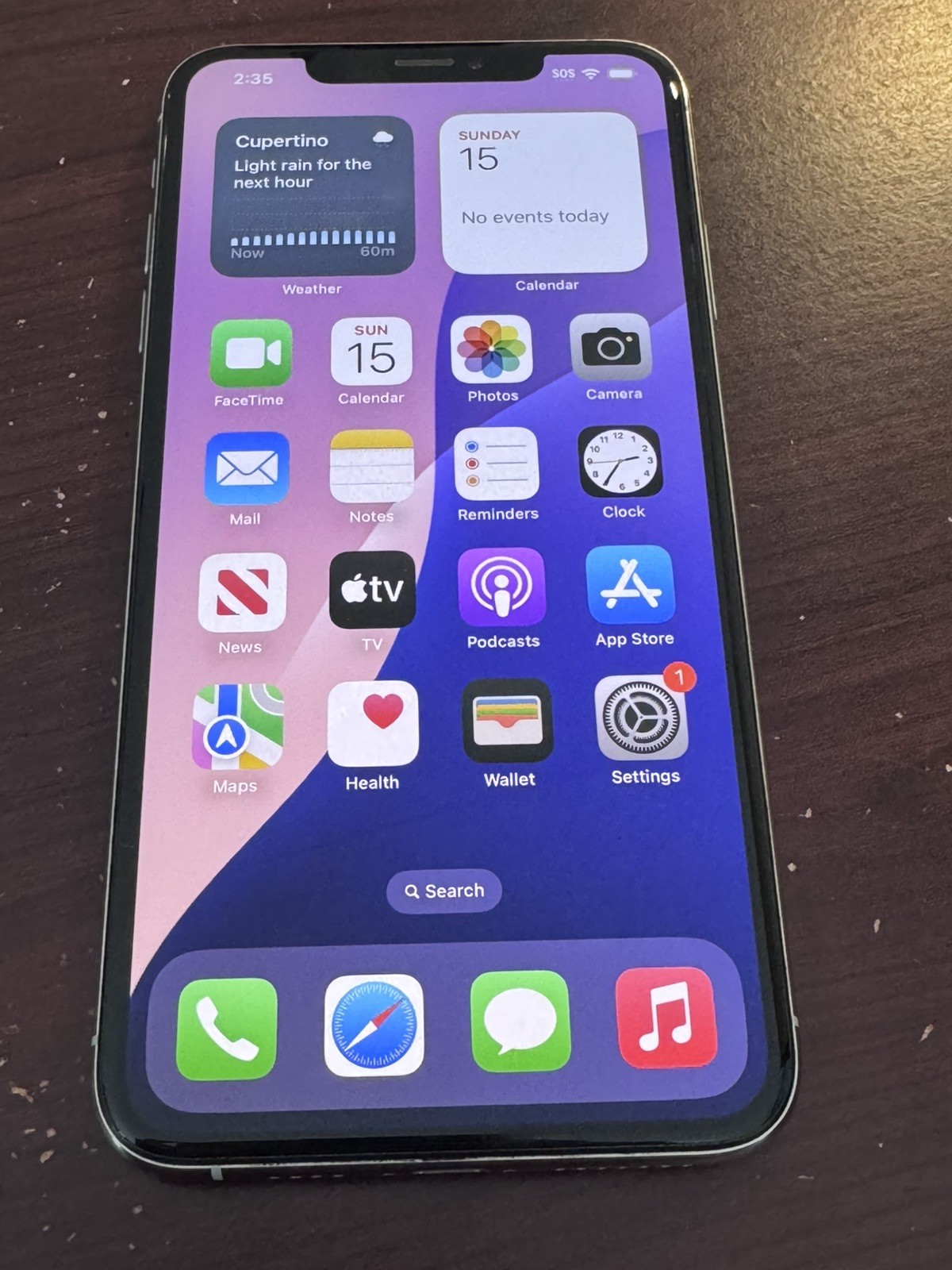 Apple iPhone XS Max 256GB AT&T Only, A1921 Silver 85% Battery