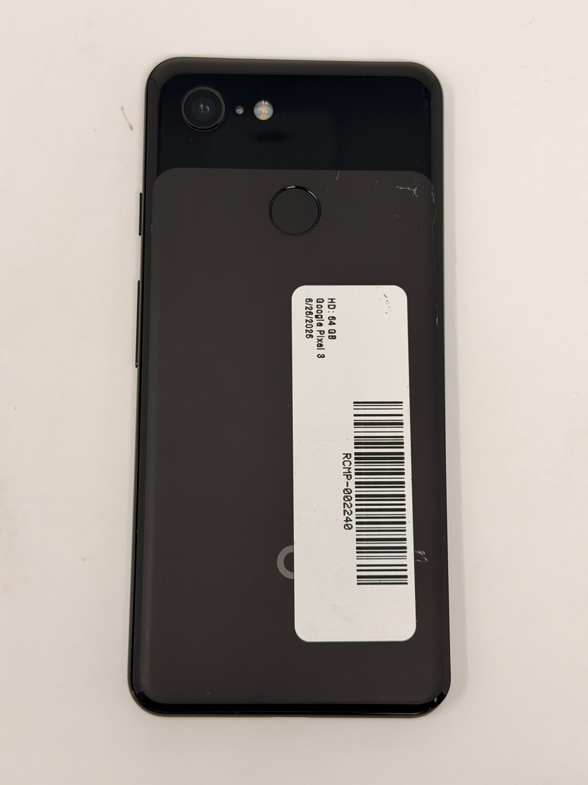 Google Pixel 3 64GB Just Black Grade C
