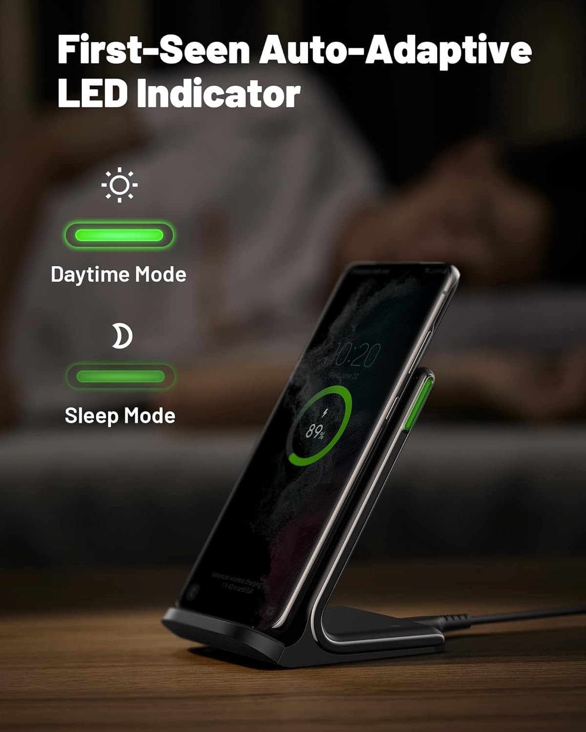 15W Fast Wireless Charger for iPhone 17 16 15 14 13 Pro Max, Samsung Galaxy S25