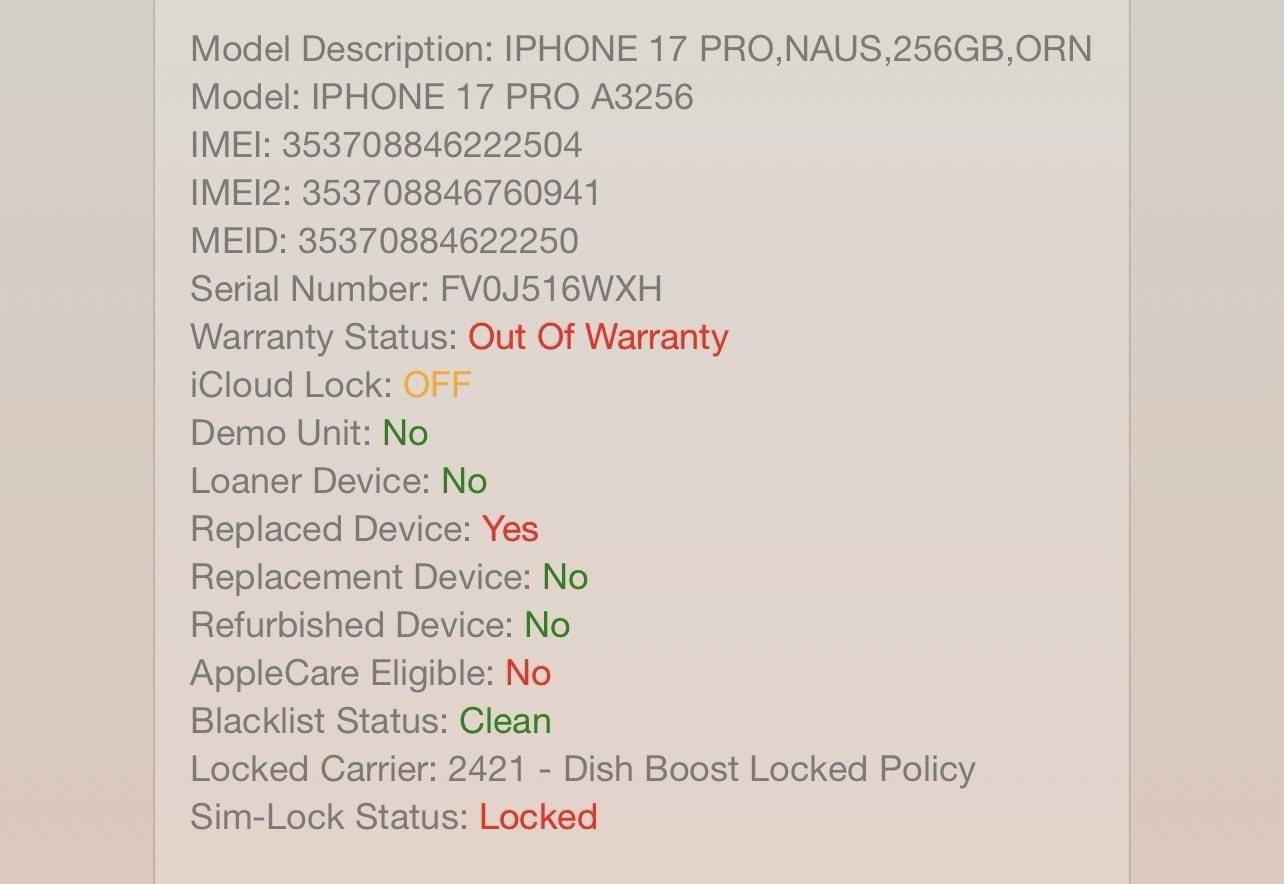 Apple iPhone 17 Pro 256GB – Dish Boost