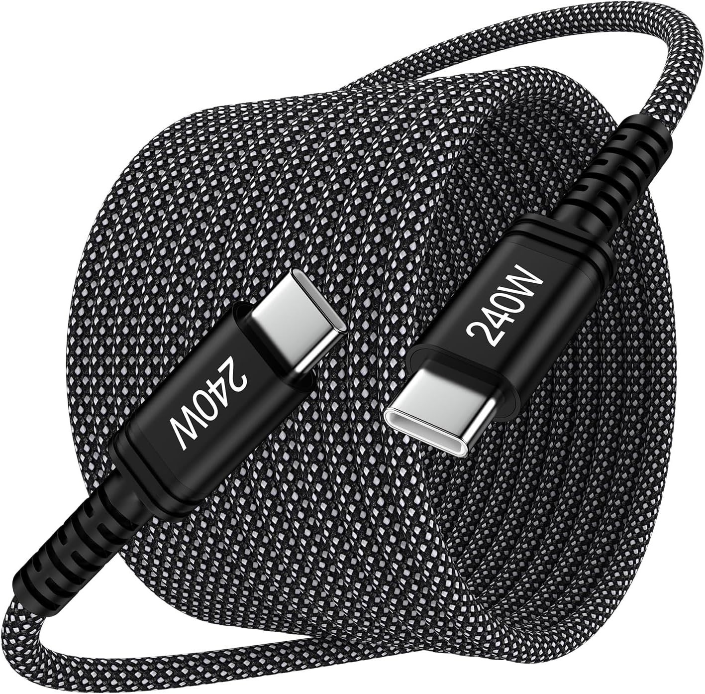 240W USB-C Fast Charger Cable for Samsung Galaxy S26, Pixel 10 Pro 10ft