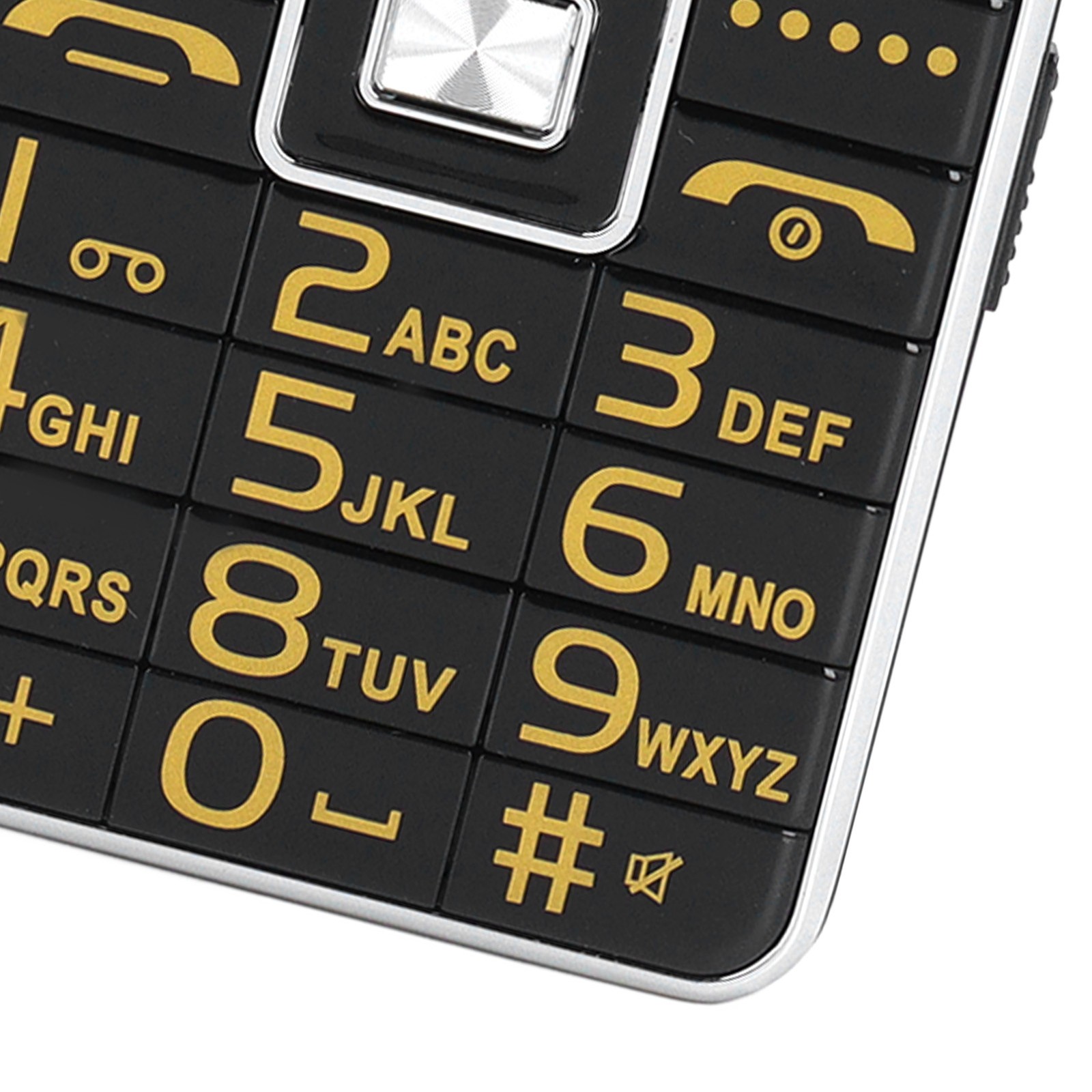 Big Button Cell Phone 2.4in Screen GSM Network 3 Card Slot Video Blutooth FM