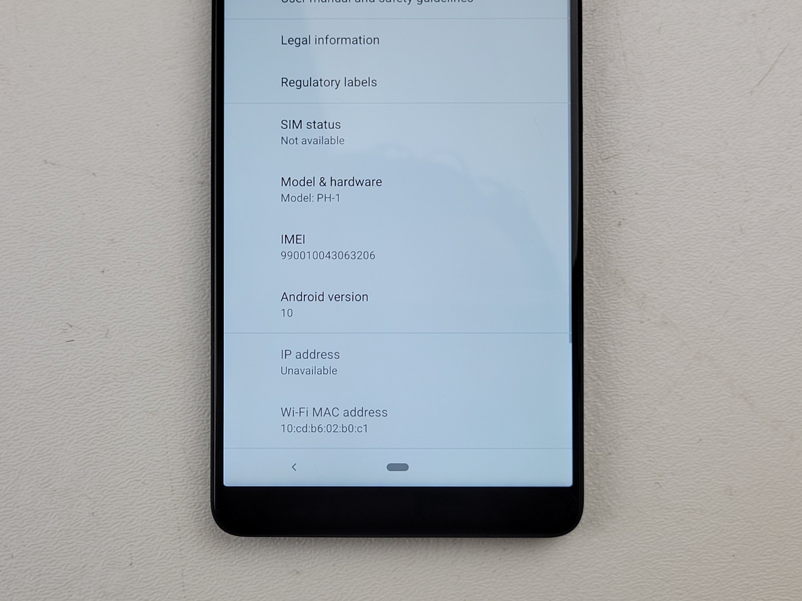 Essential Phone (PH-1) 128GB – Black (Unlocked) Smartphone – H6221