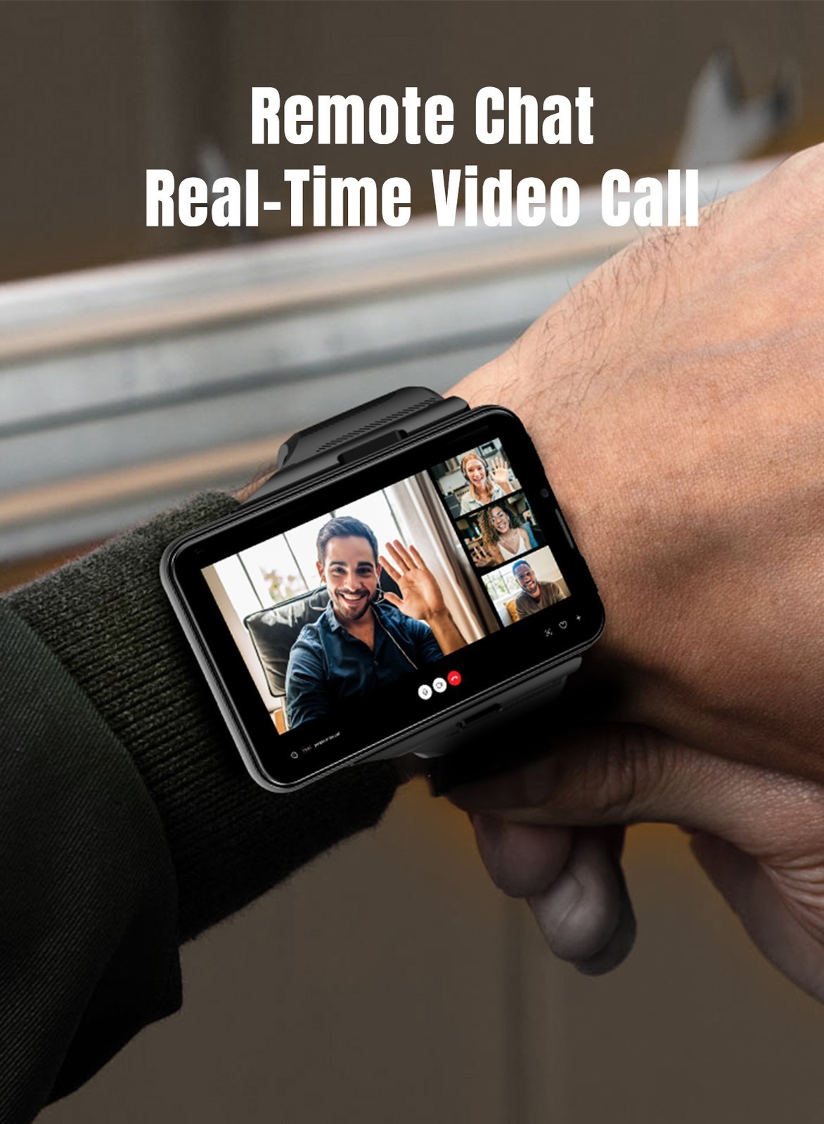 2.88″ Larger Screen 4G Smart Watch Android 11 Dual Camera WIFI GPS SIM Support