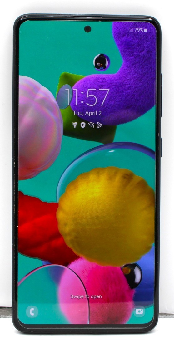 Samsung Galaxy A51 128GB Prism Crush Black Tracfone UNLOCKED *USED/WIPED*