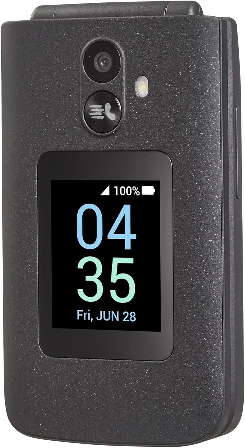 TCL Flip 3 4G LTE 16GB 5MP Basic Flip Phone for “Spectrum Mobile” Only (T435WS)