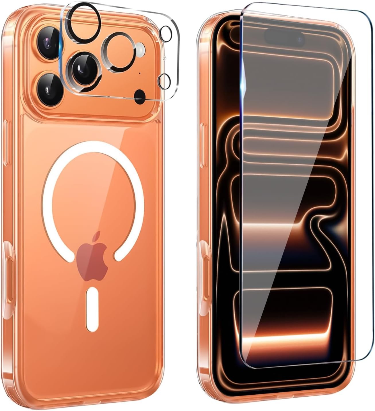iPhone 17 Pro Case & Screen Protector for iPhone 17 Pro Shockproof TPU Cover
