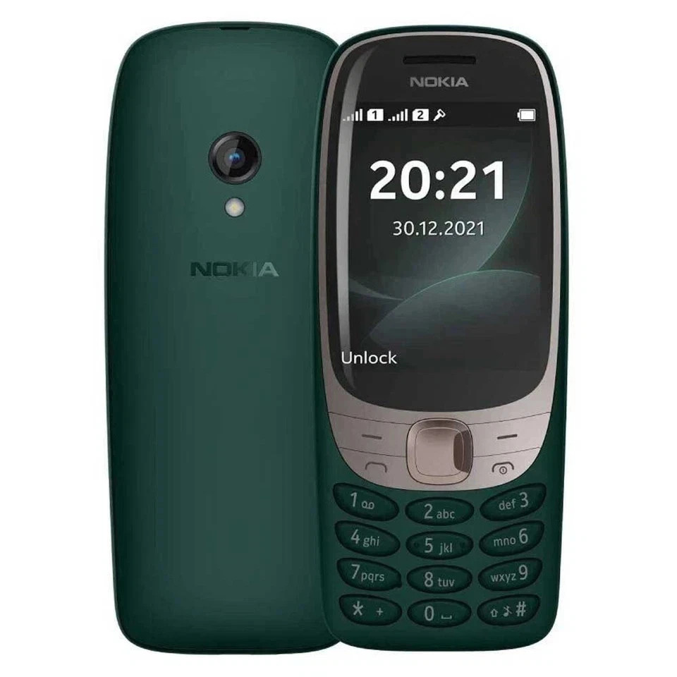 Original Nokia 6310 (2021) Cellphone 1150mAh T9 Keypad Micro-SD Slot FM Radio