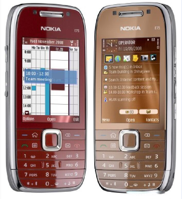 Nokia E75 3G HSDPA Wi-Fi Bluetooth GPS Radio QWERTY Slider Phone Original 2.4″