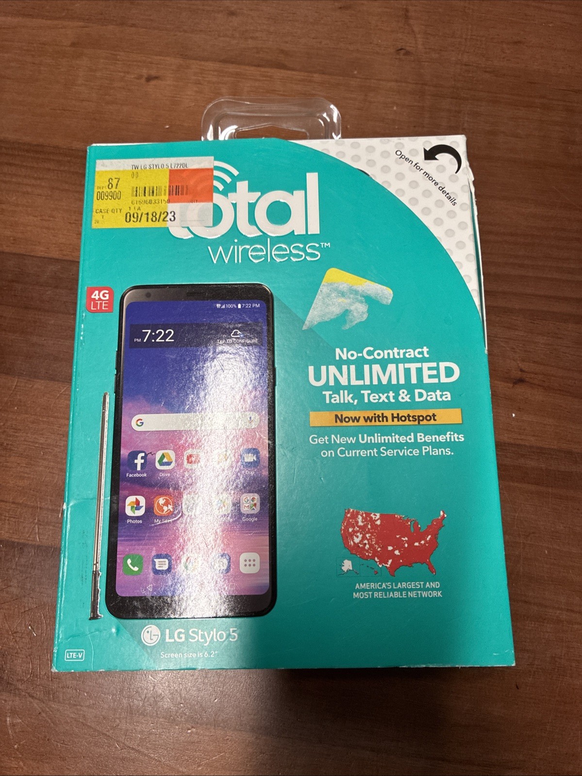 Total Wireless LG Stylo 5 32GB New