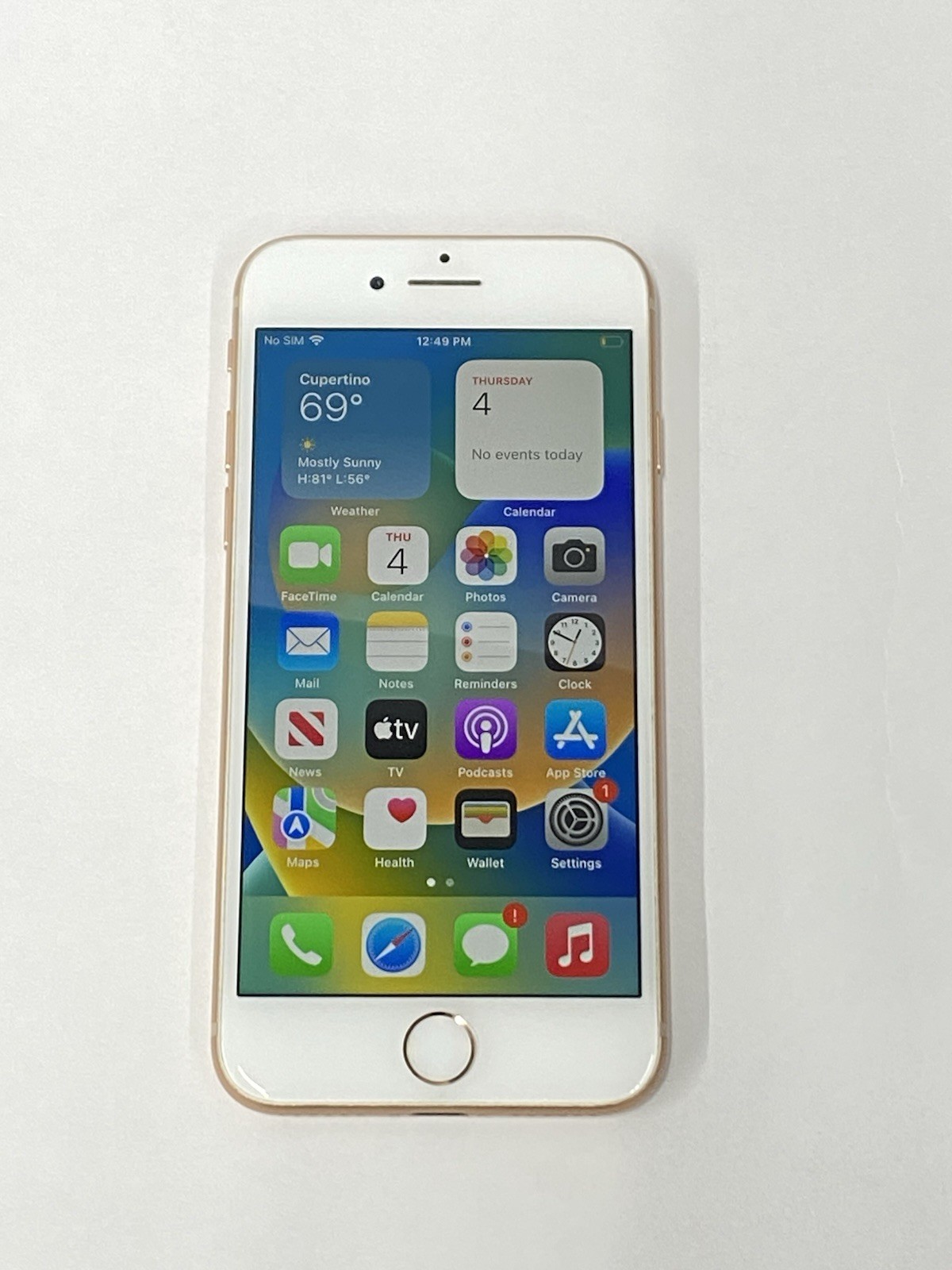 Apple iPhone 8 256GB MQ802LL/A A1863 Rose Gold-NoCarrier-Unlocked-80% BATT-N384