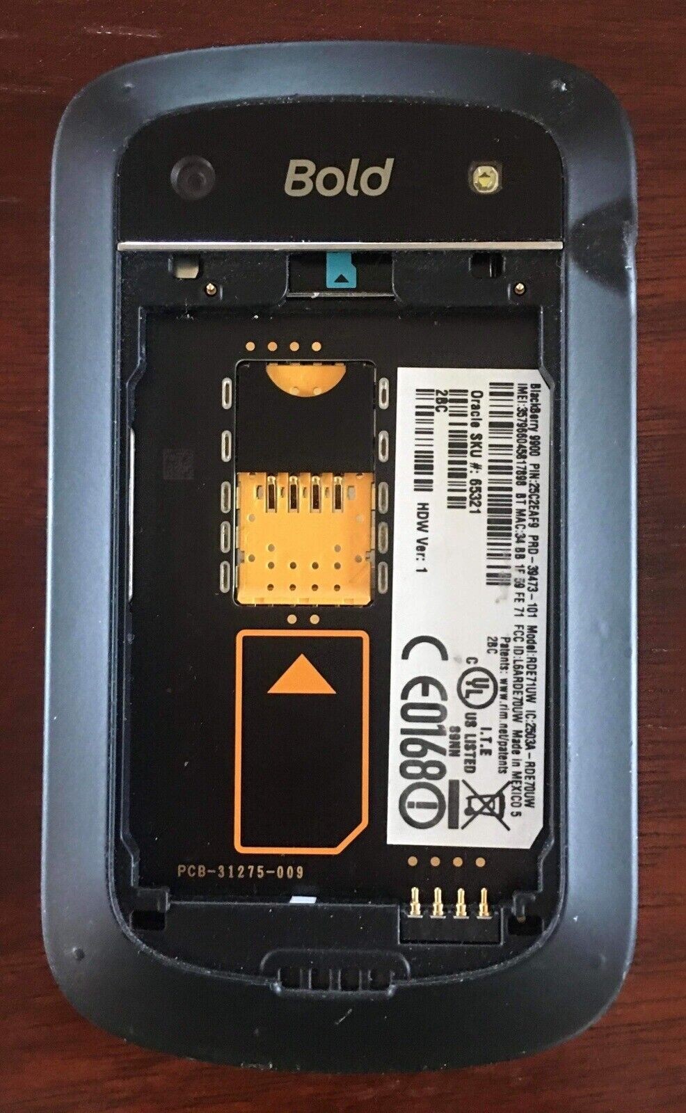 L45 Blackberry Bold Touch 9900 AT&T GSM QuadBand UNLOCKED 3G/4G Wifi Hotspot Cam