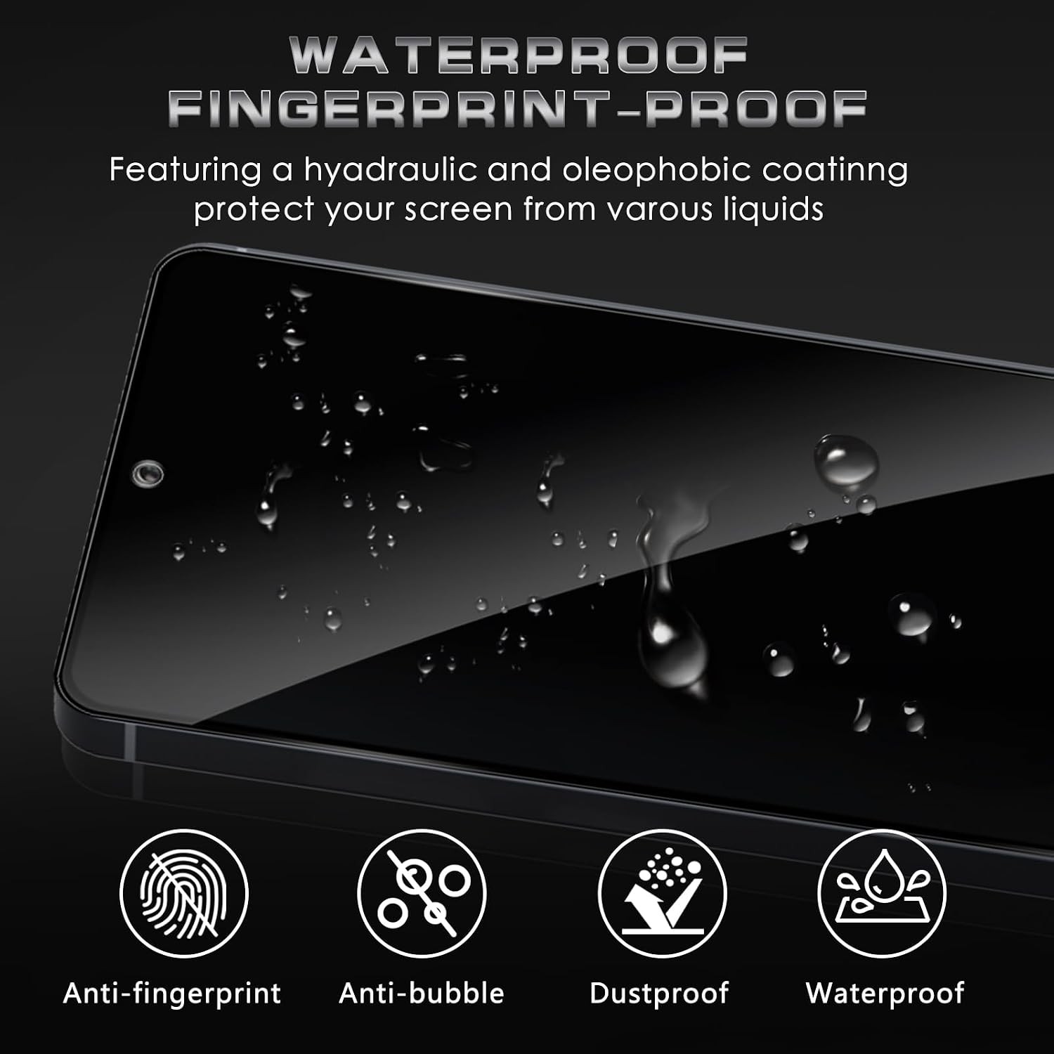 4PCS Privacy Screen Protector & Camera Lens Protector for Galaxy S26 Ultra 5G An
