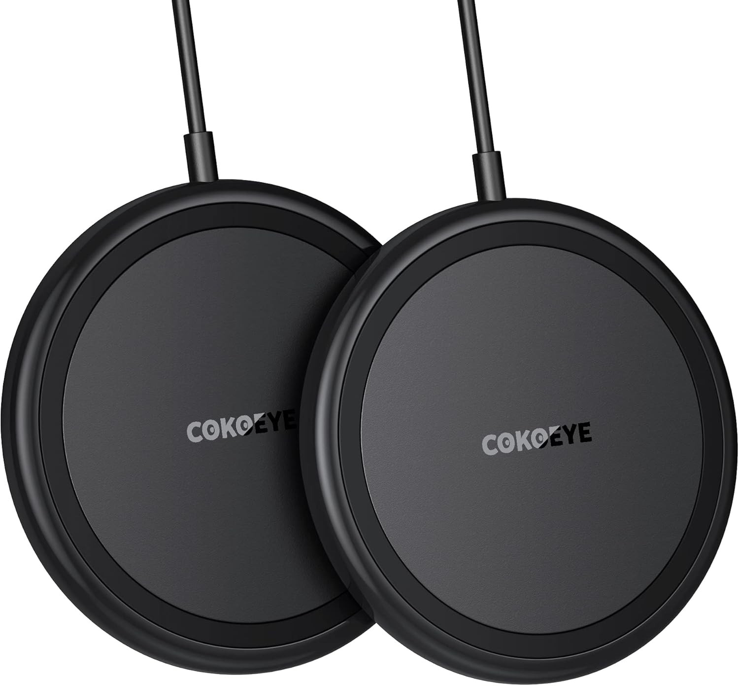 15W Fast Wireless Charging Pad 2-Pack for Samsung S24/iPhone 17