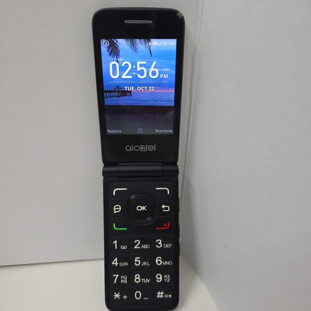 Alcatel MyFlip A405DL – Gray and Black ( Tracfone ) 4G LTE Flip Smartphone