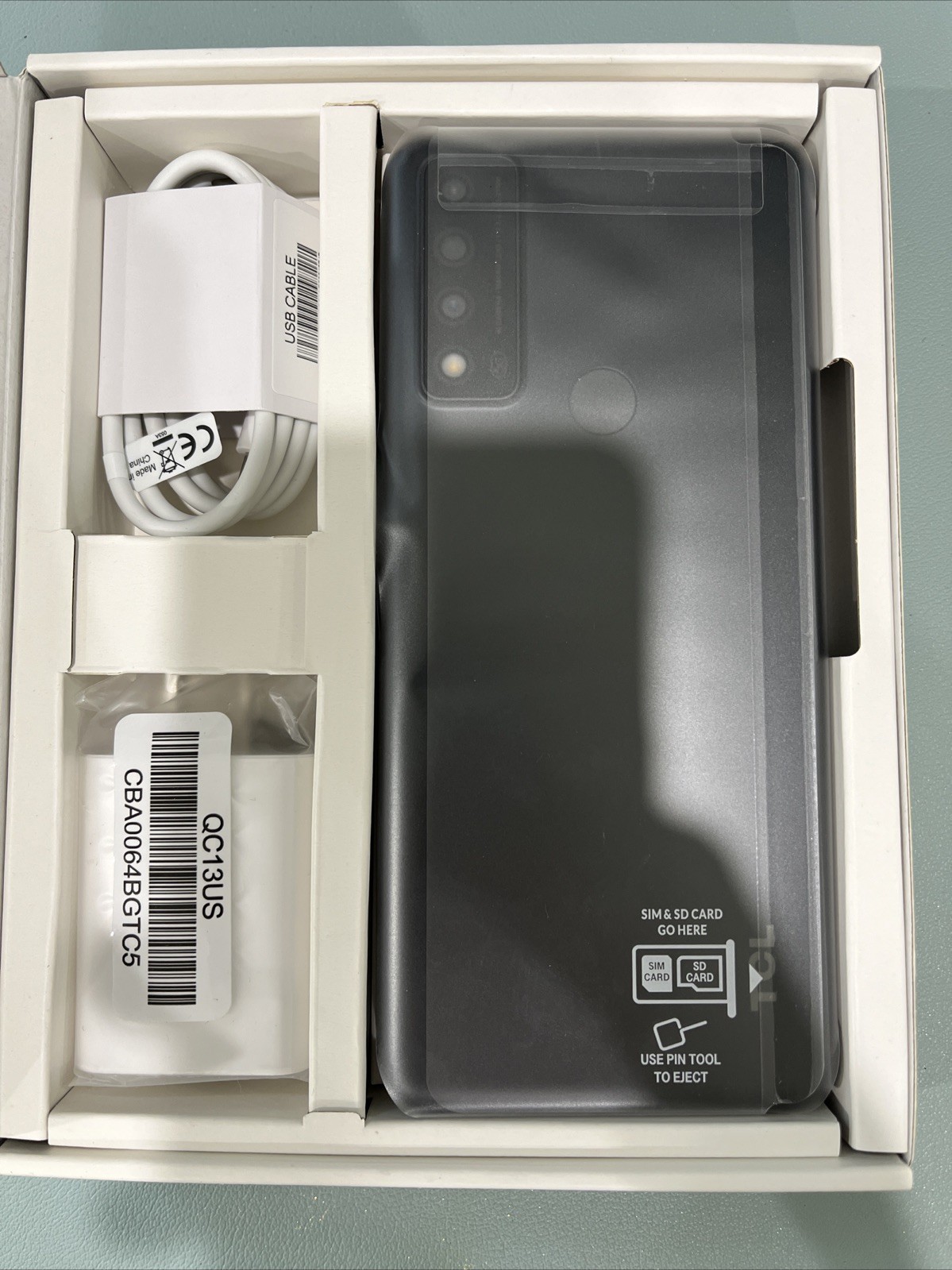 Unlocked TCL 30XE 5G 64 GB Black 6.5″ HD+ 13MP NEW