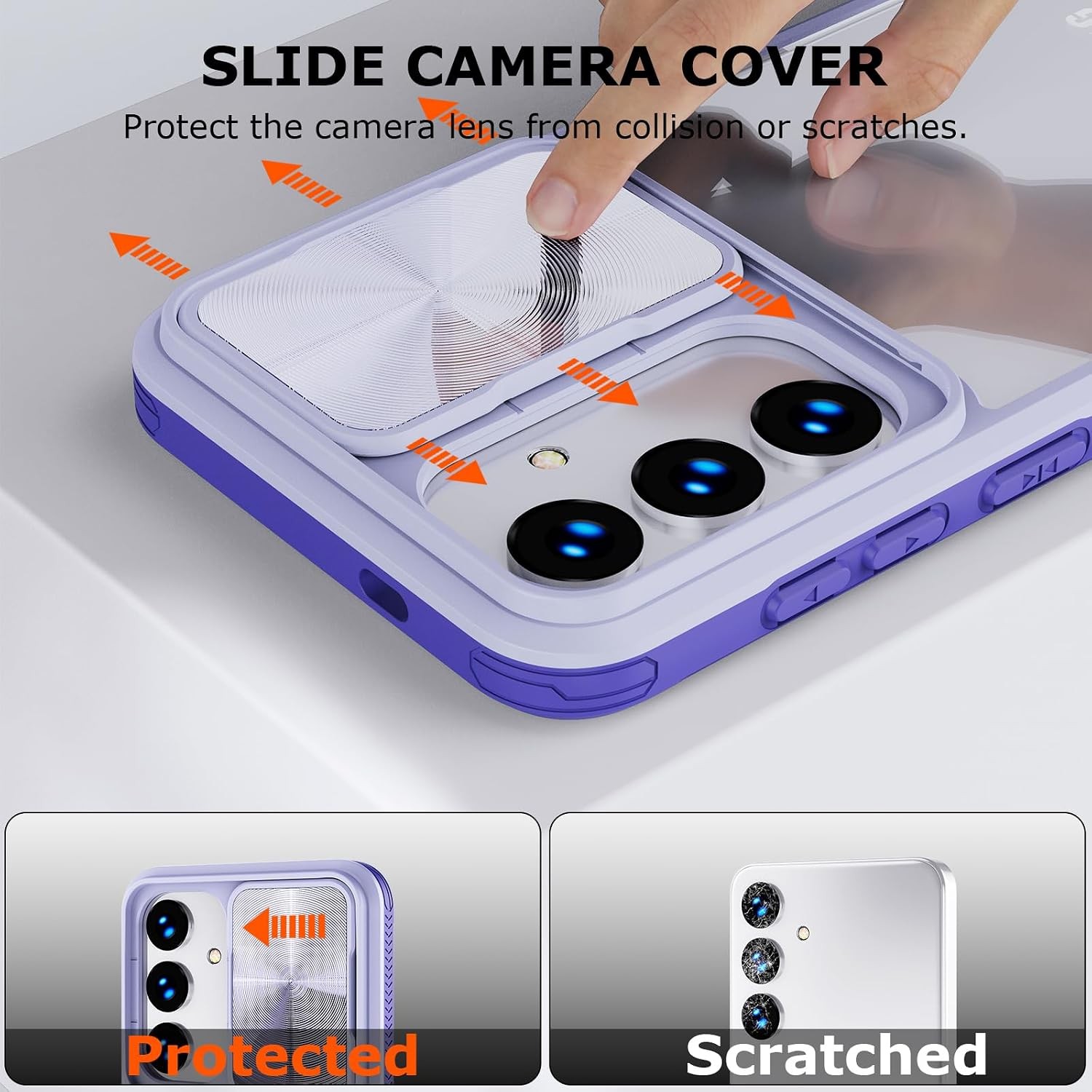 6.8 inch Clear Slim Fit Shockproof Case for Samsung Galaxy S25 Ultra 5G