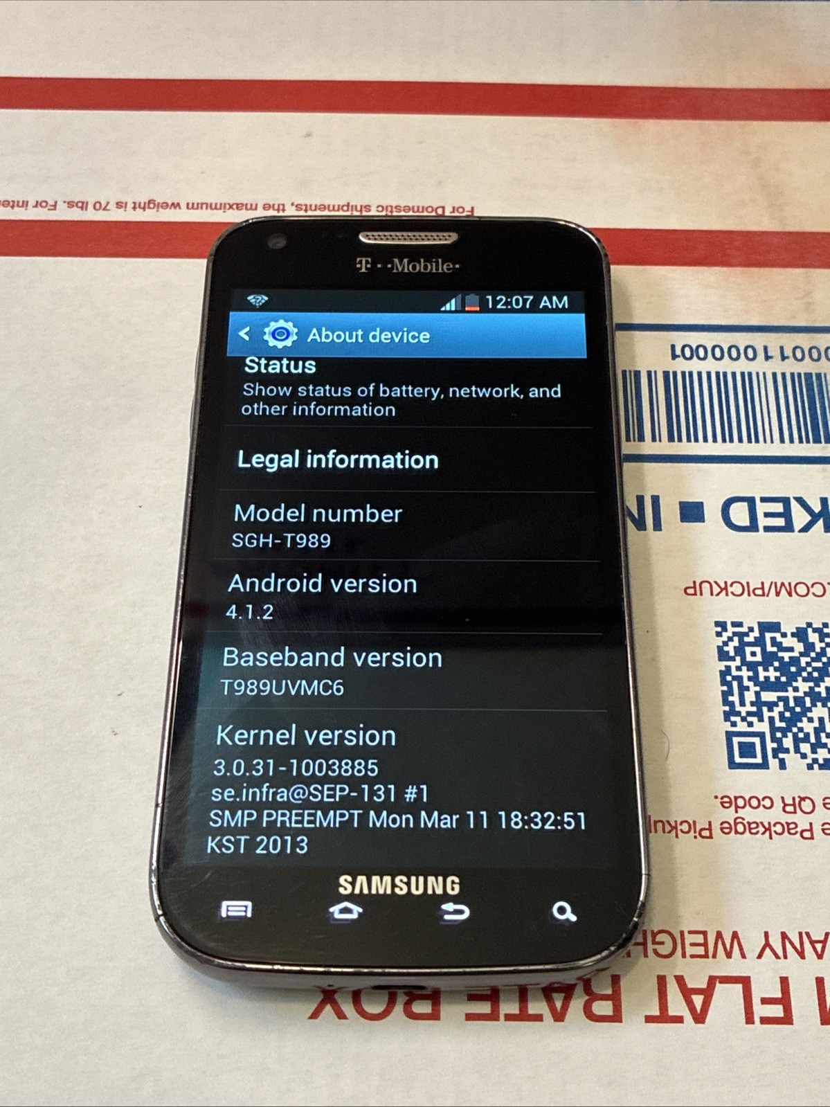 SAMSUNG GALAXY S2 (T-MOBILE) CLEAN ESN – WORKS