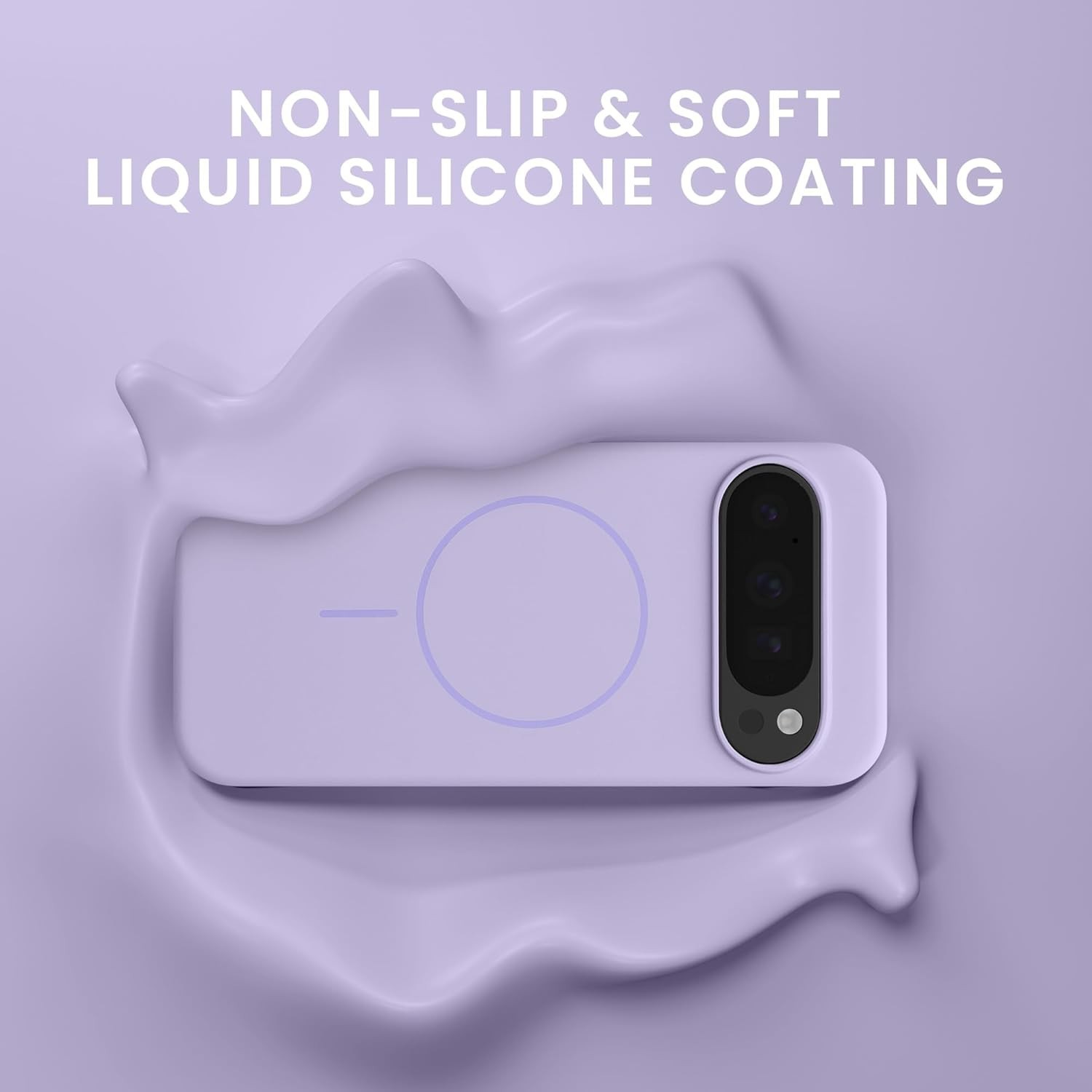 Magnetic Silicone Case for Google Pixel 10 / Pixel 10 Pro – Shockproof, Anti-Sli