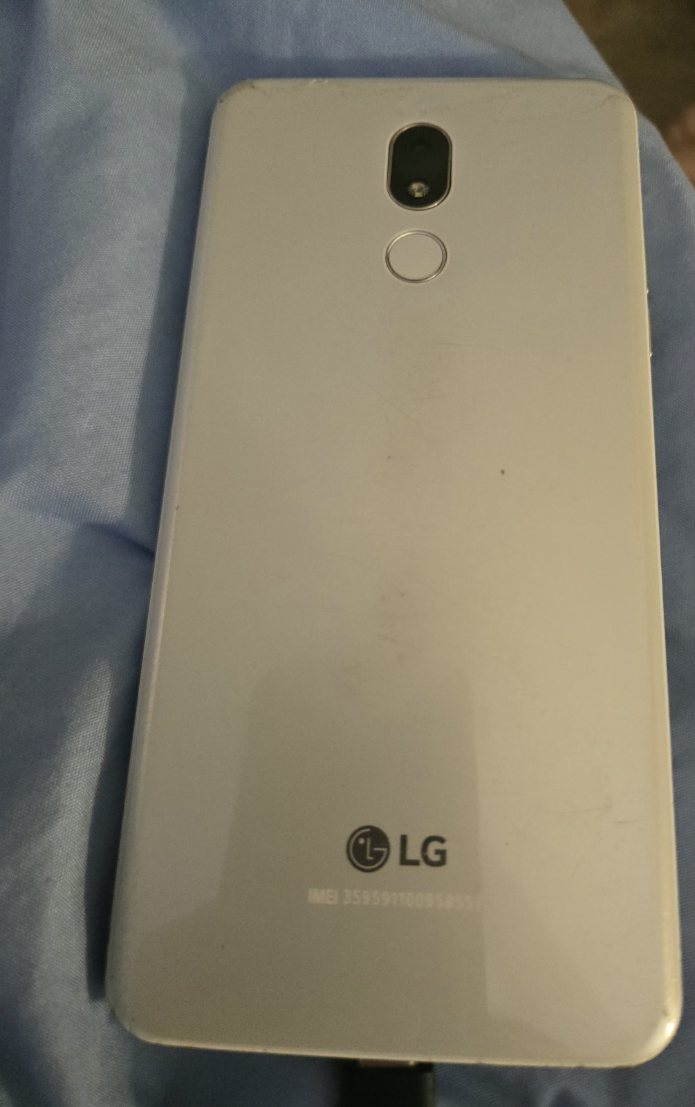 LG Stylo 5 Q720PS 32GB Gray Tmobile Cell Phone Turns On Parts Only Cracked READ