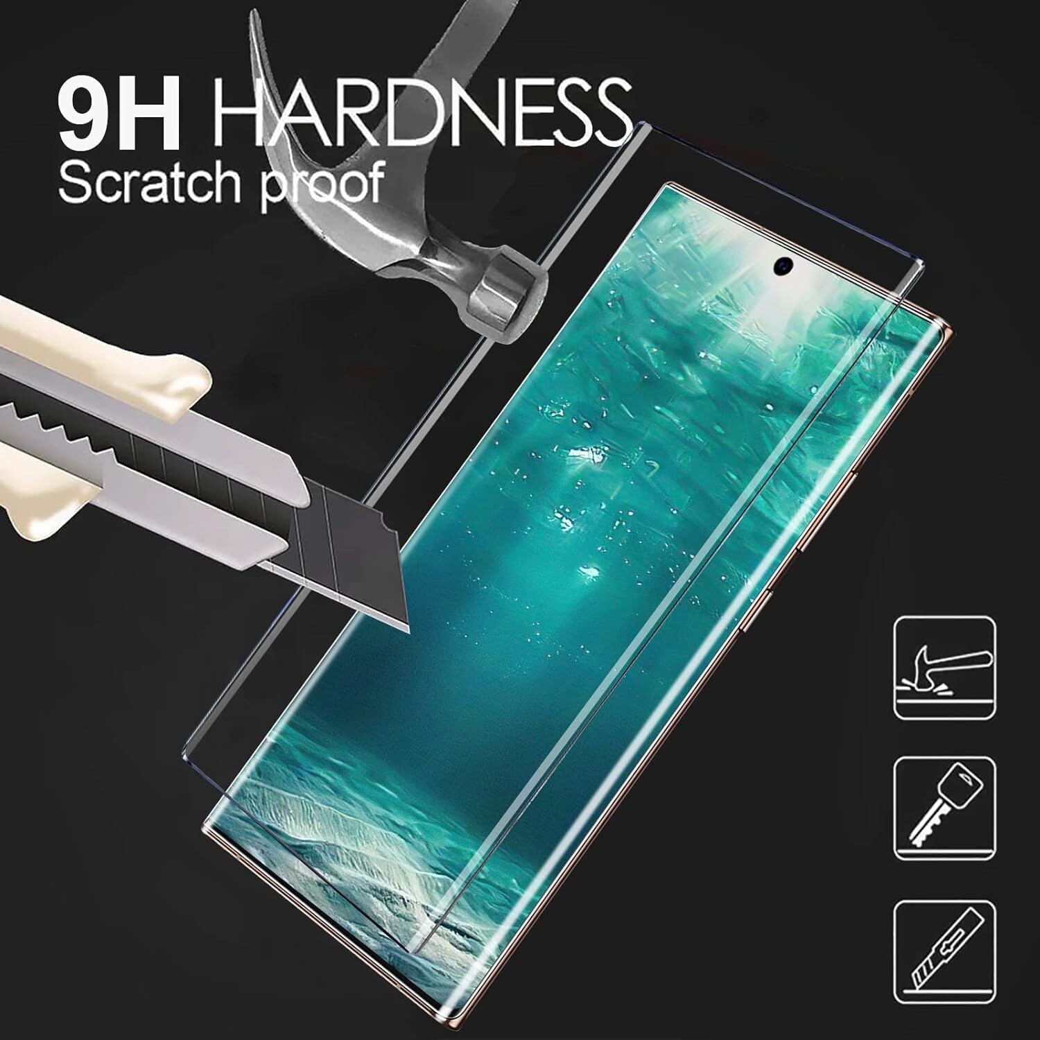 4in1 For Galaxy Note 20 Ultra Screen Protector,Tempered Glass,Side-Back Film
