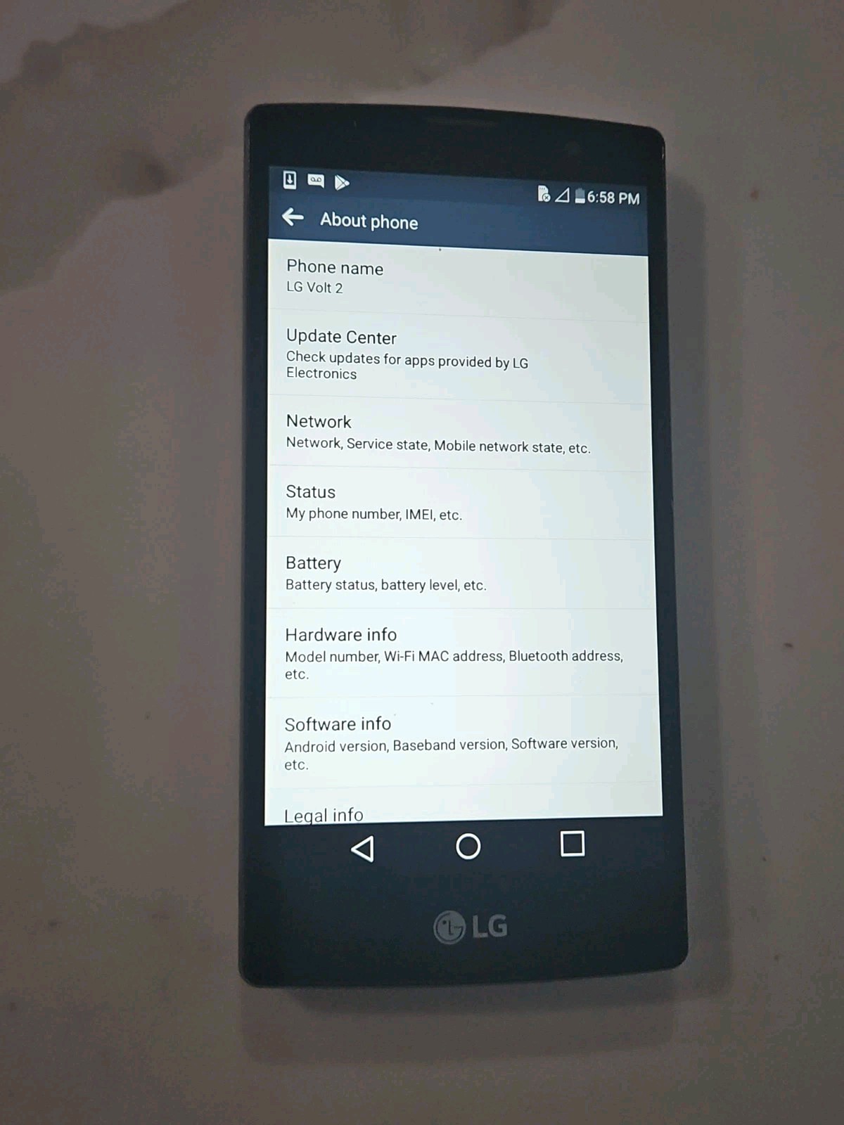LG Volt 2 GB Android Smart Phone Black – Boost Mobile – LGLS751