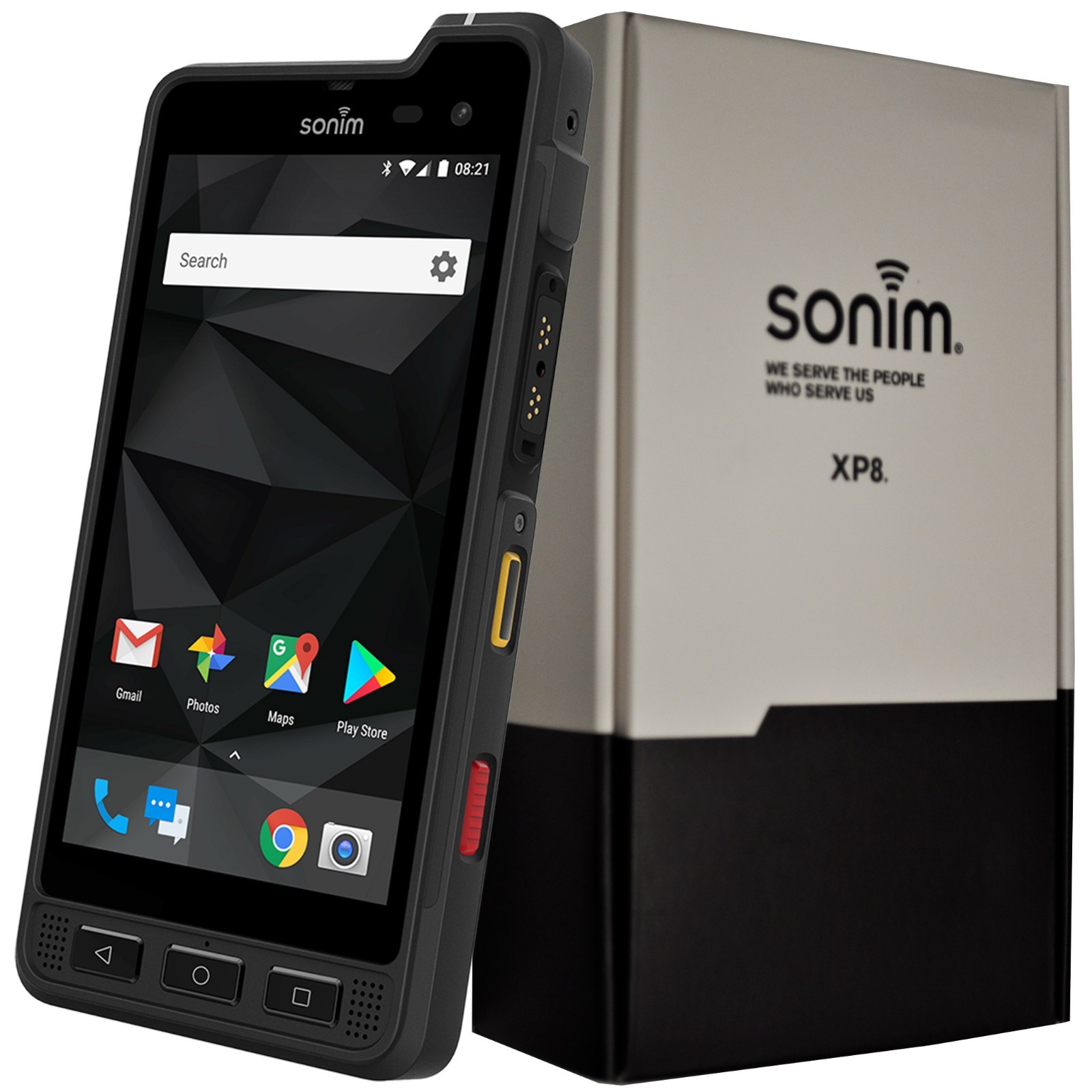 New 5″ Sonim XP8 XP8800 Dual-SIM 64GB Black Rugged Factory Unlocked 4G GSM