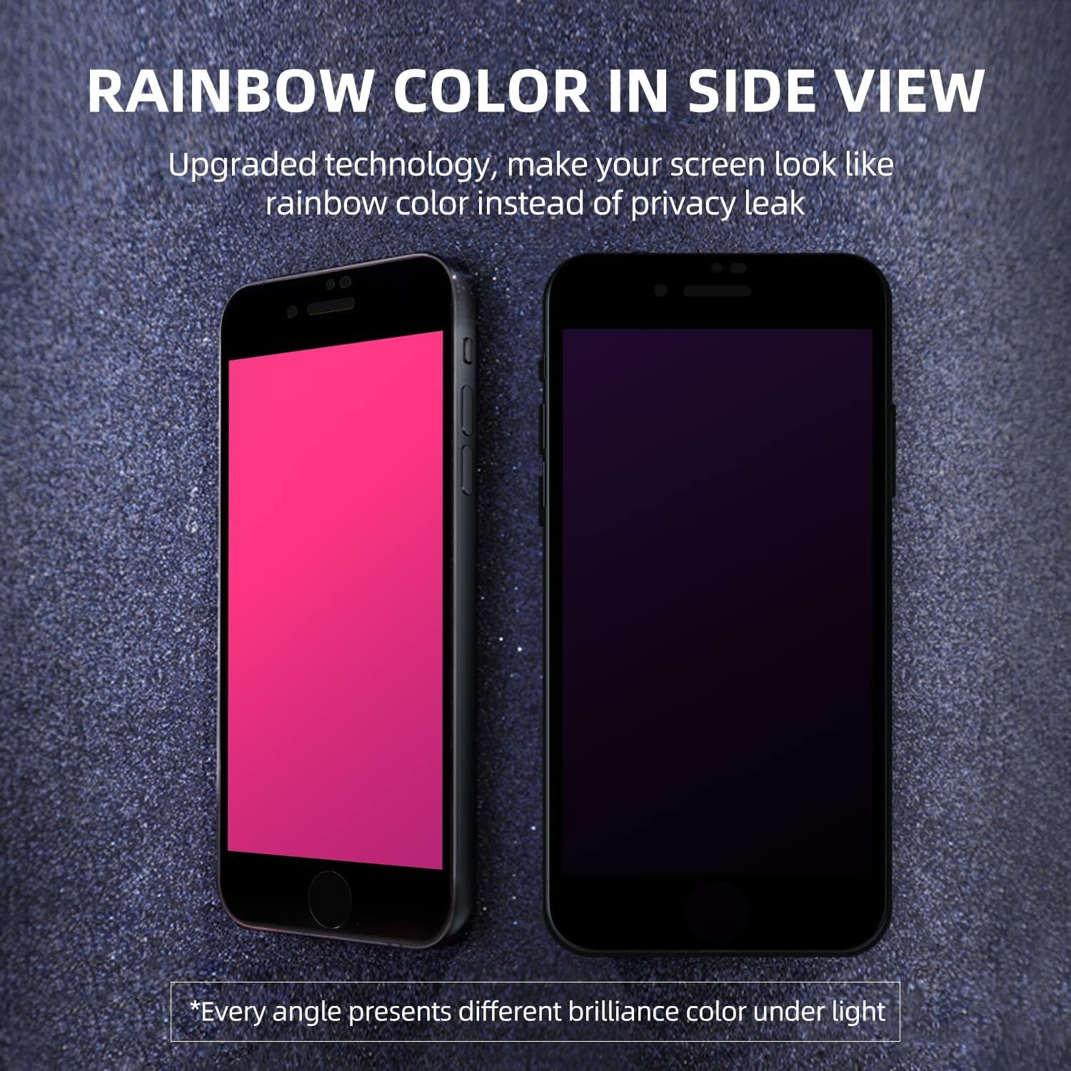 Privacy Screen Protector for iPhone 17 Pro Max Gradient Color Tempered Glass Ant