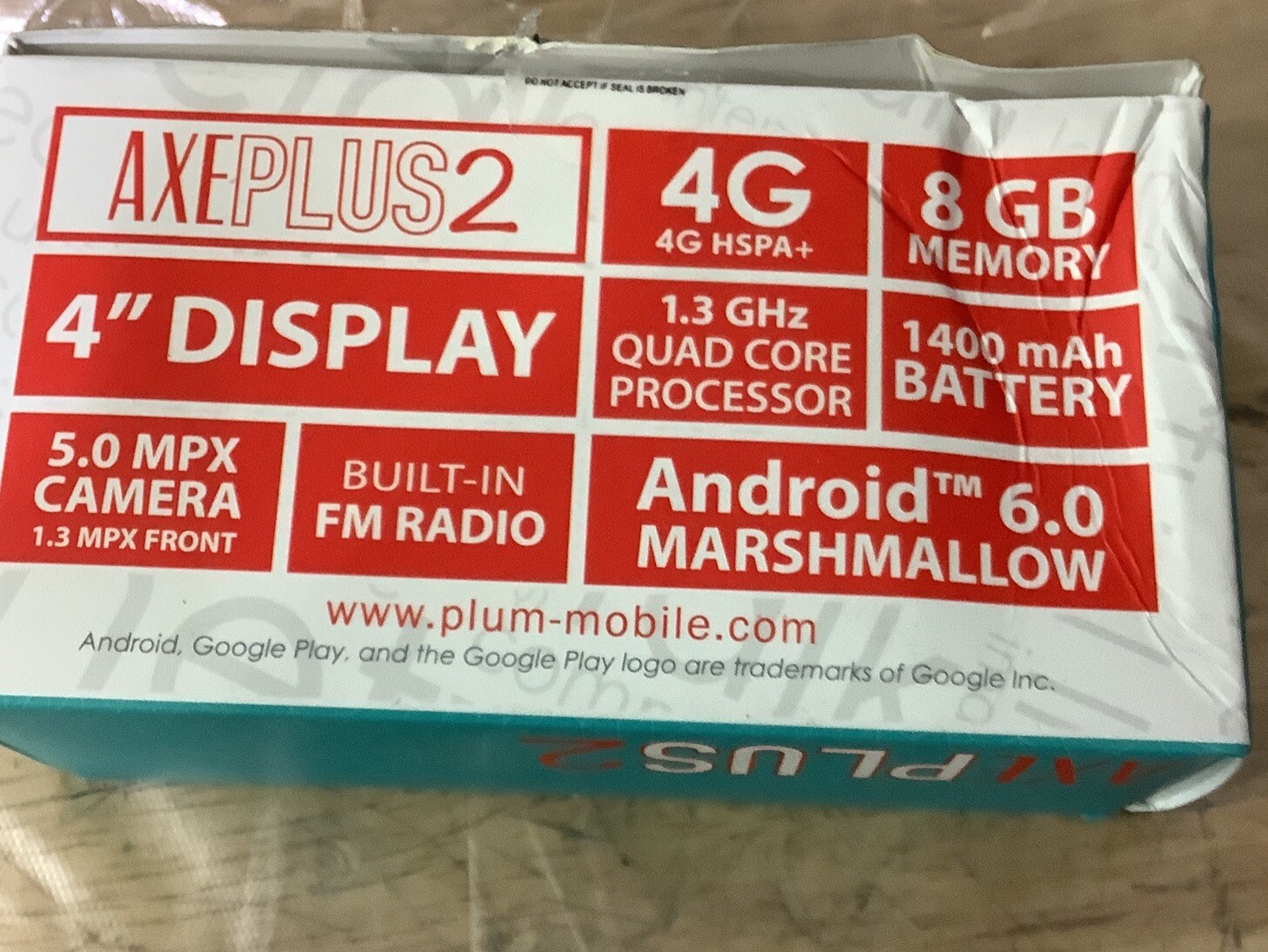 Phone Android Unlocked AXEPlus2 Android 8GB-White Phone,Camera,Built In FM Radio