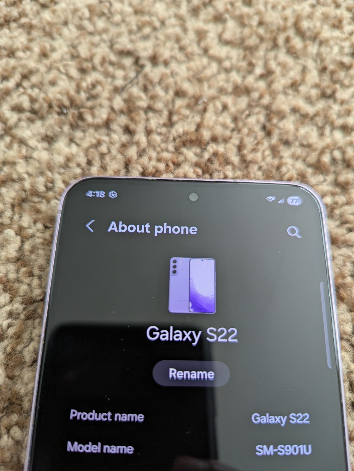 Samsung Galaxy S22 – 128 GB – Pink Gold (Unlocked)