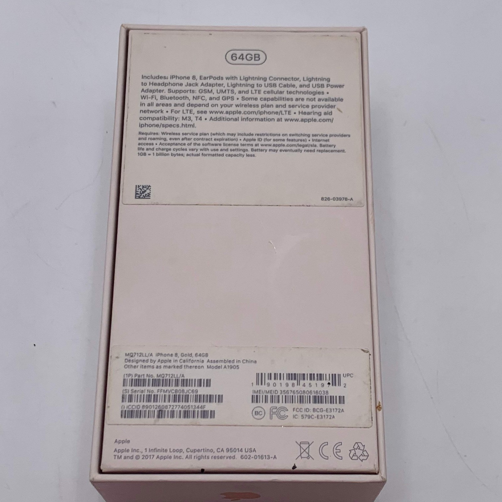 **READ** Apple iPhone 8 64GB T-Mobile Rose Gold A1905 BH 75%