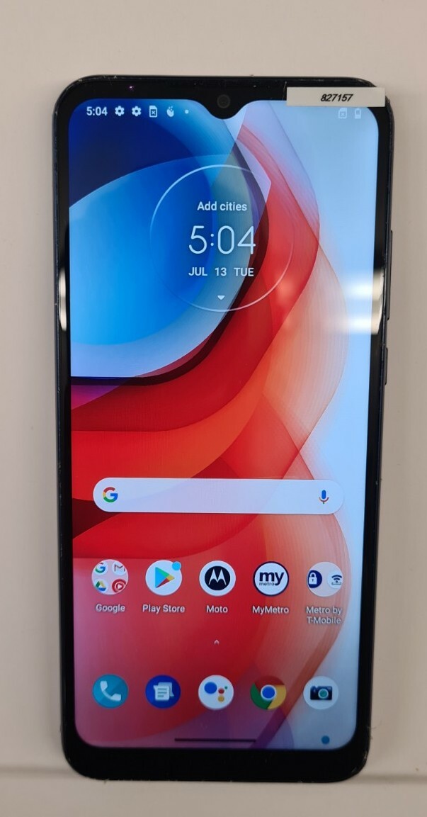 Motorola Moto G Play (2021) – 32GB – Misty Blue unlocked looks good works great